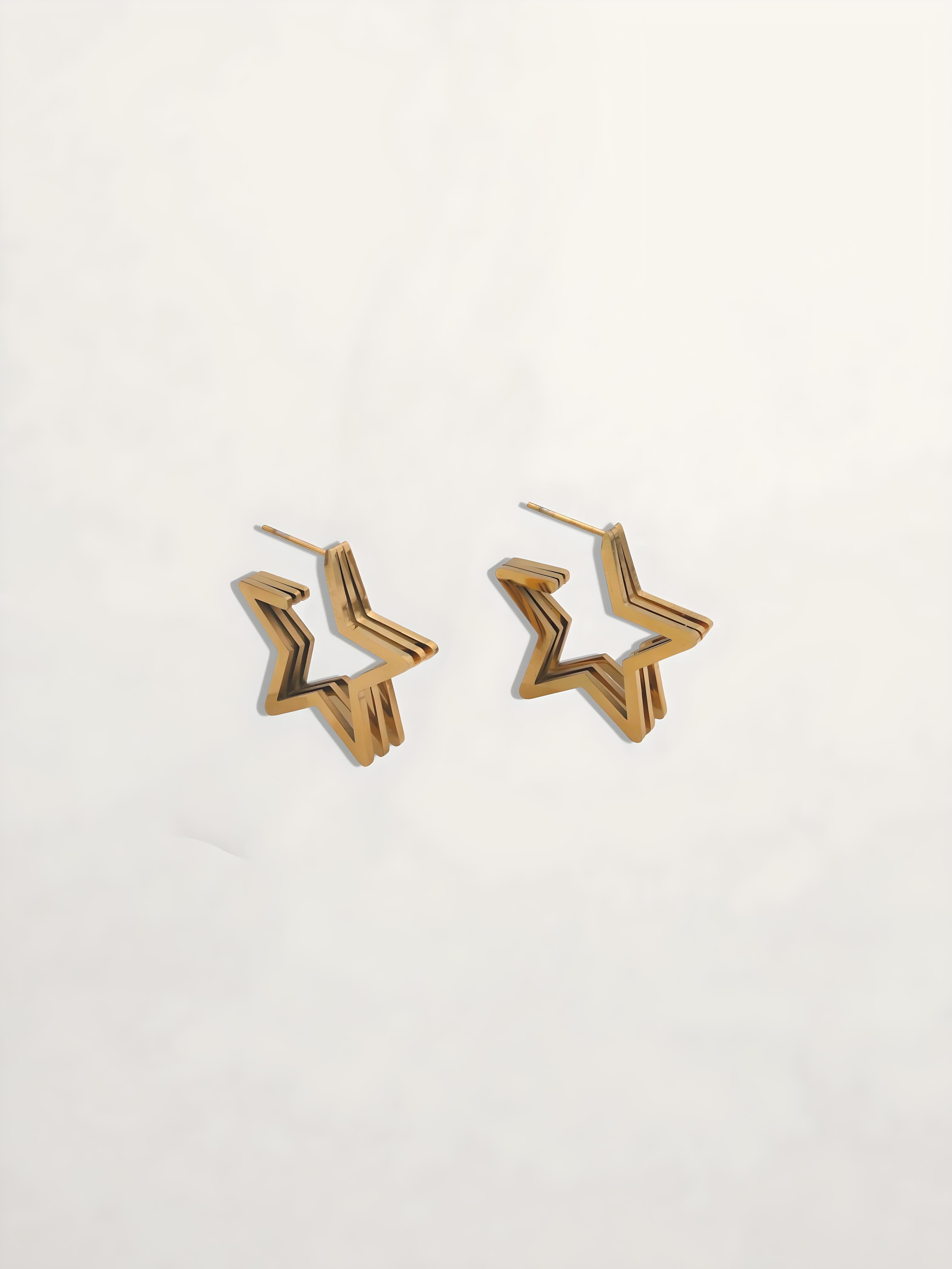 PENDIENTES ARO ESTRELLA