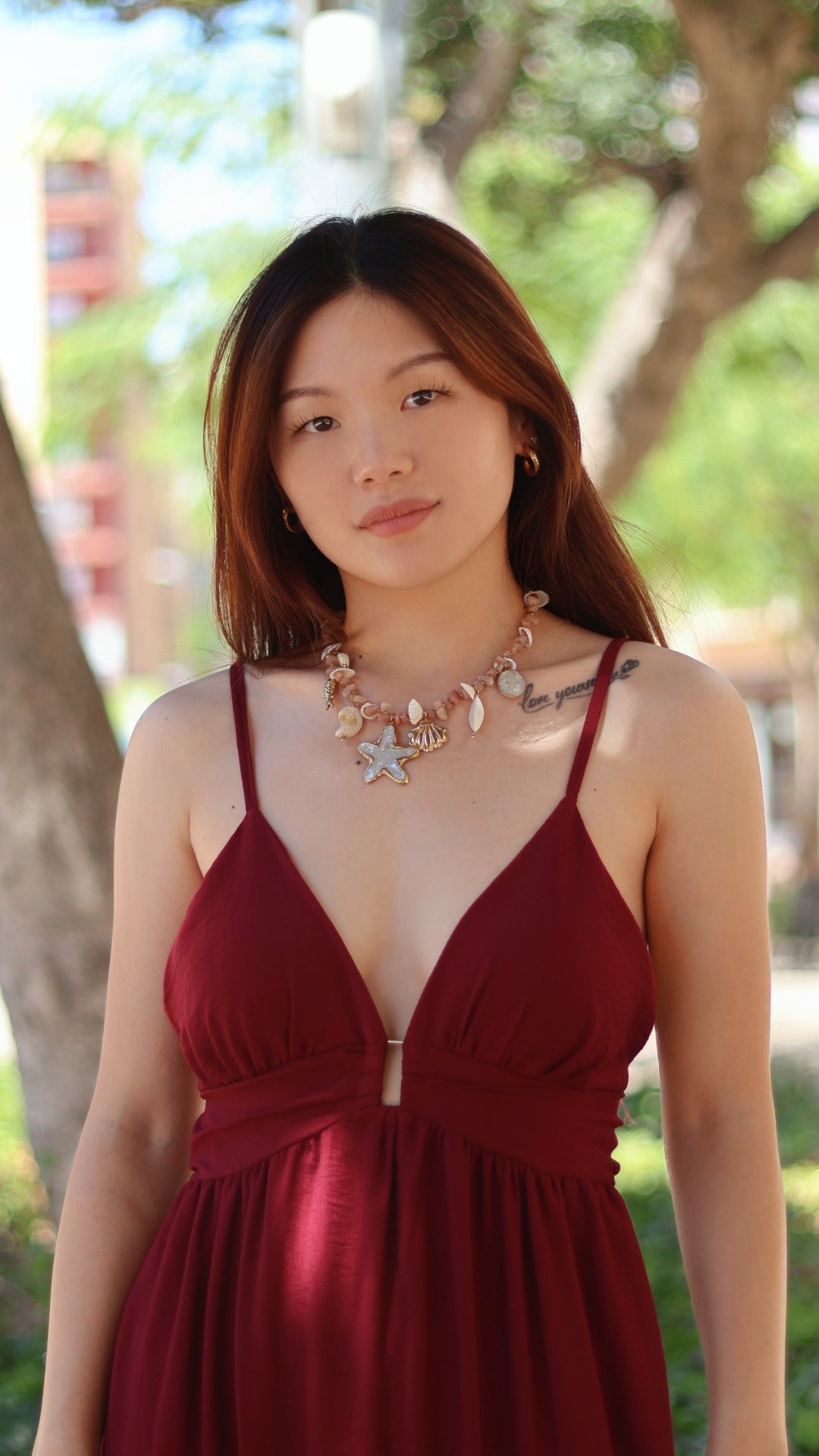 COLLAR ACERO SIRENA ROSA