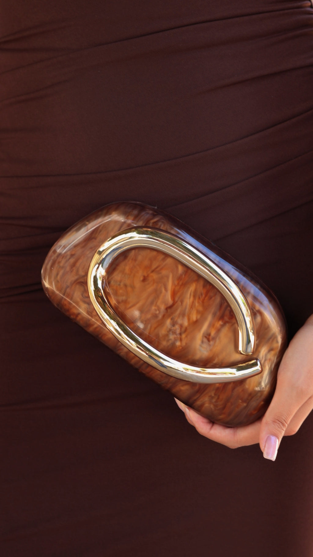 BOLSO ÁMBAR DORADO