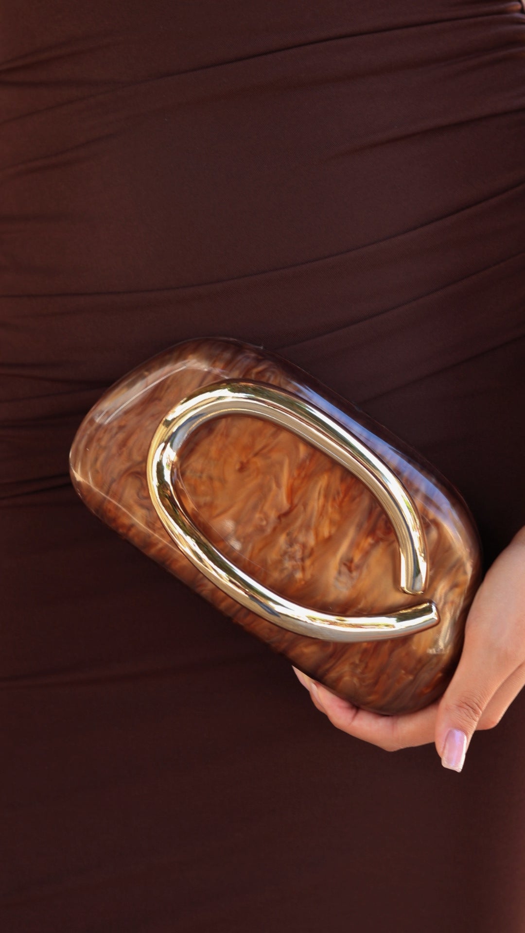 BOLSO ÁMBAR DORADO