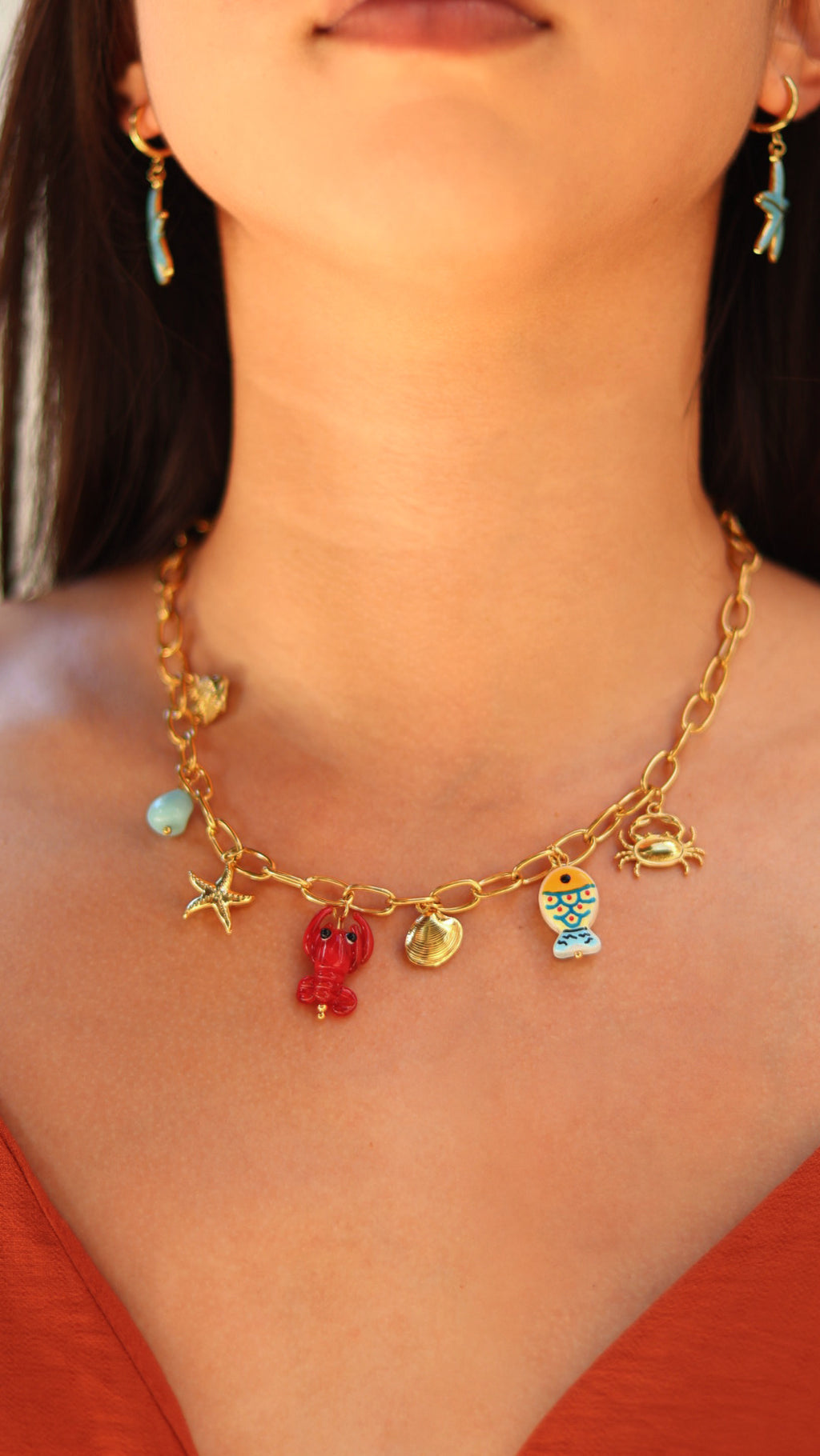 COLLAR MULTICHARMS ACERO