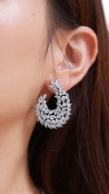 PENDIENTES HOJAS DE CRISTAL