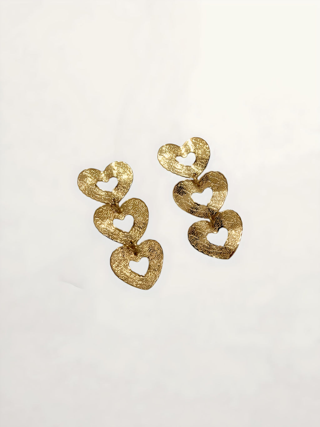PENDIENTES LARGOS CORAZONES
