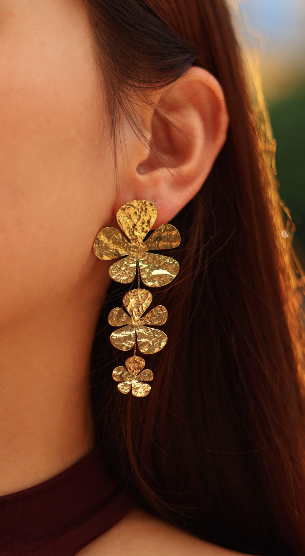 Pendientes tríada floral
