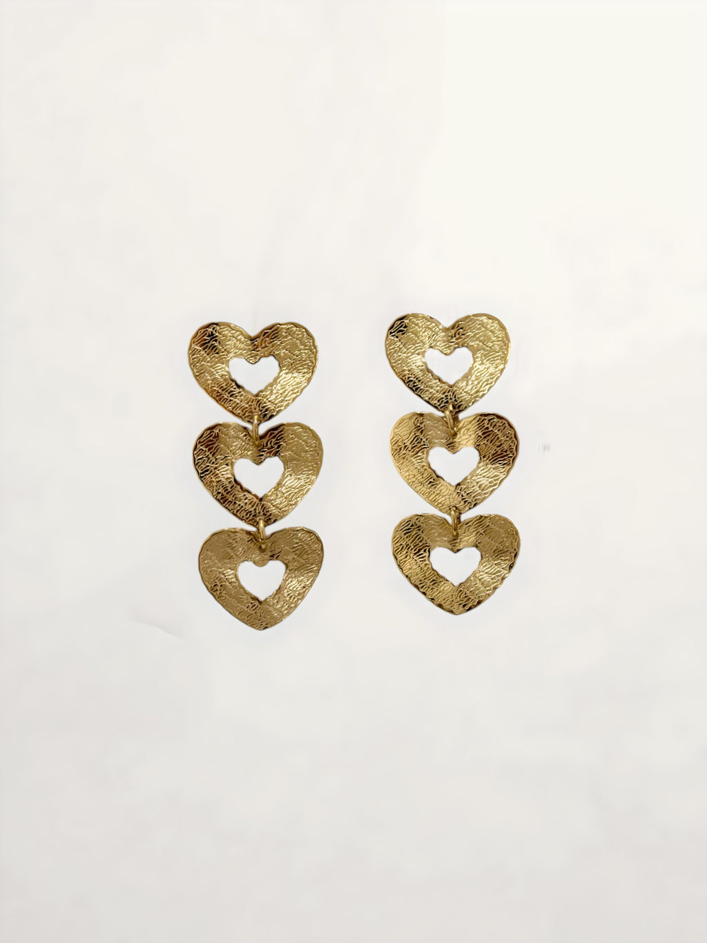 PENDIENTES LARGOS CORAZONES