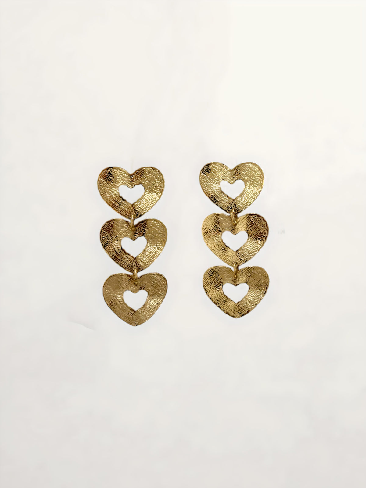 PENDIENTES LARGOS CORAZONES