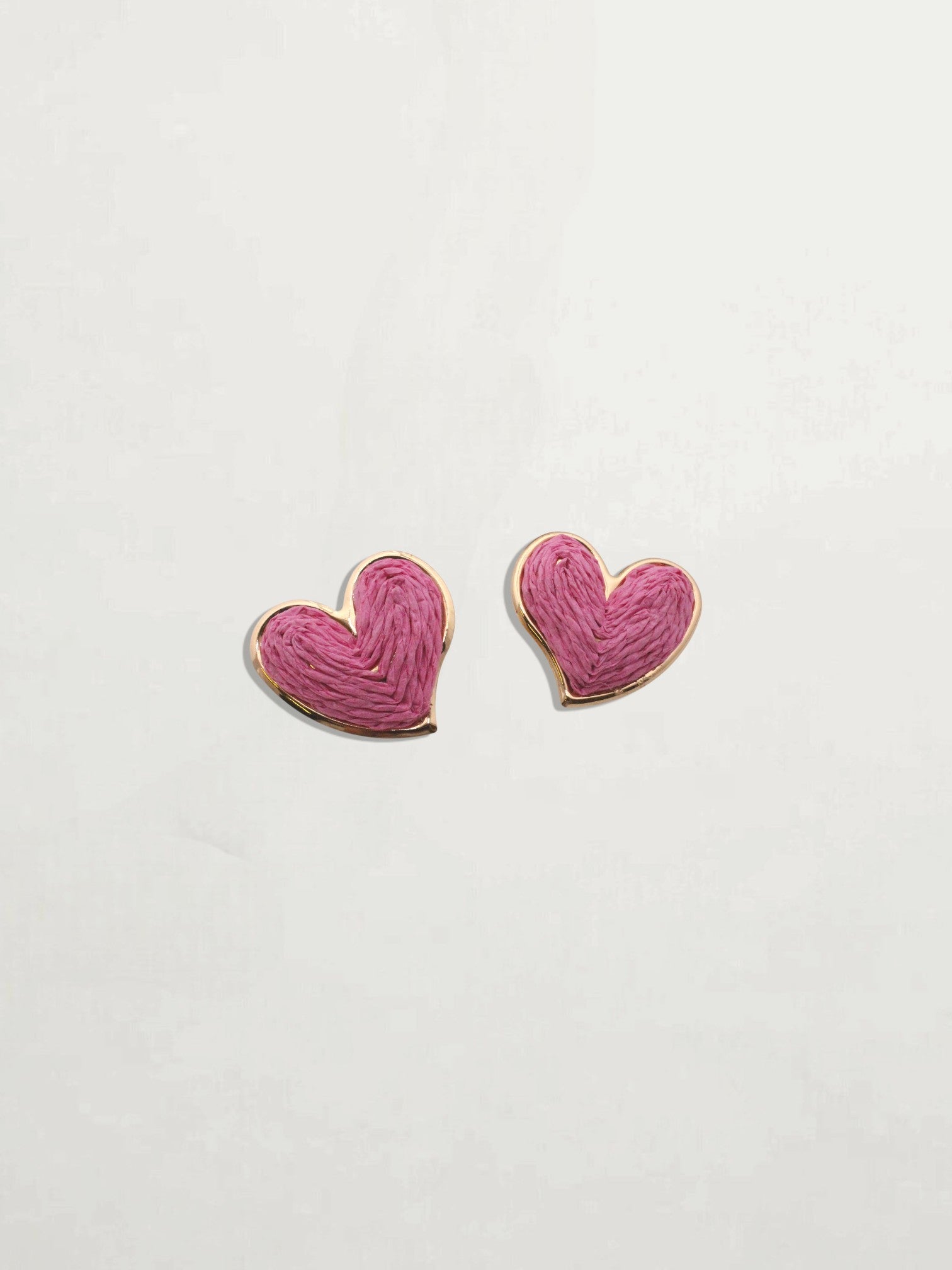 Pendientes de Rafia Rosa Chicle1