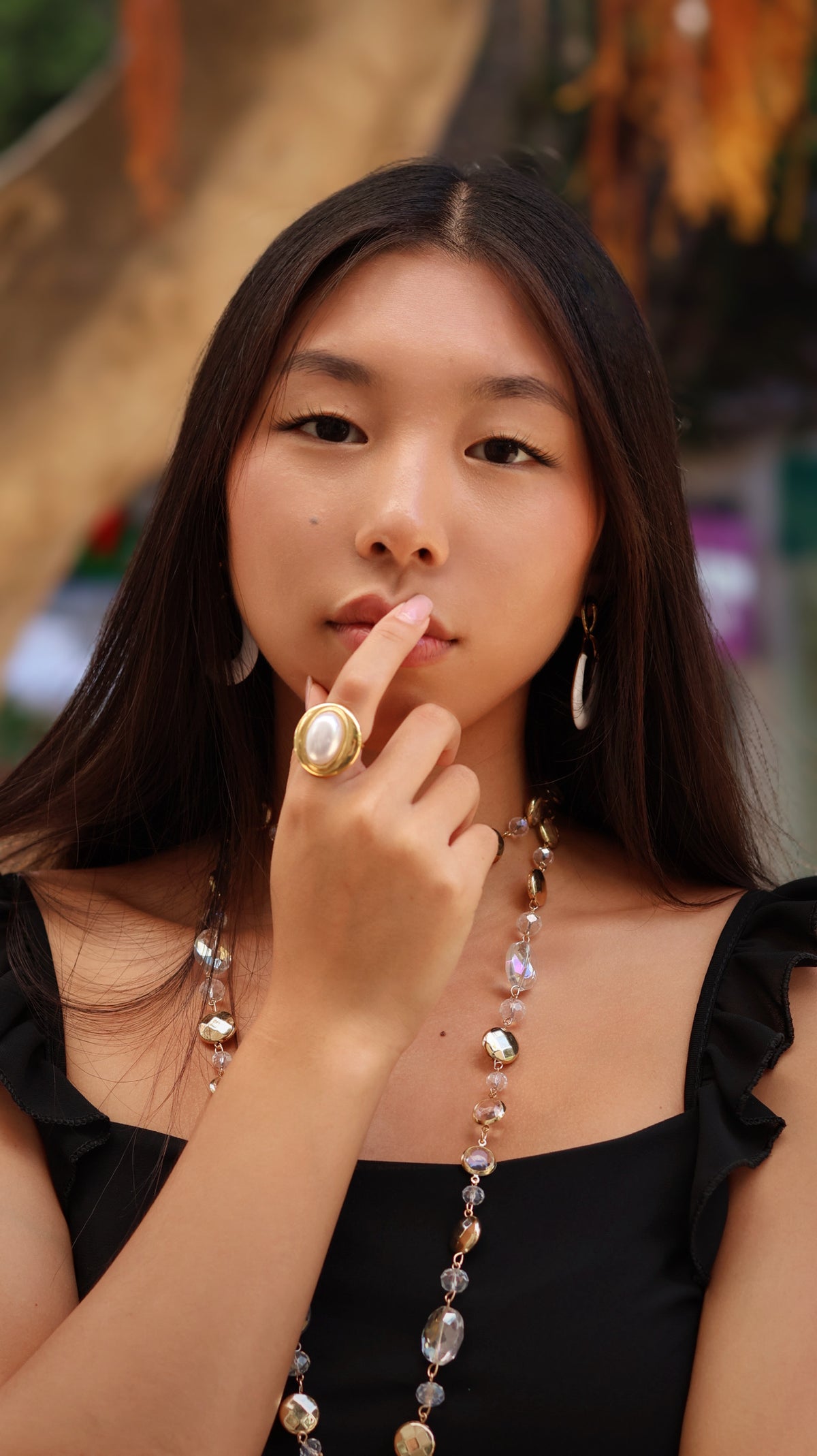 ANILLO ACERO PERLA