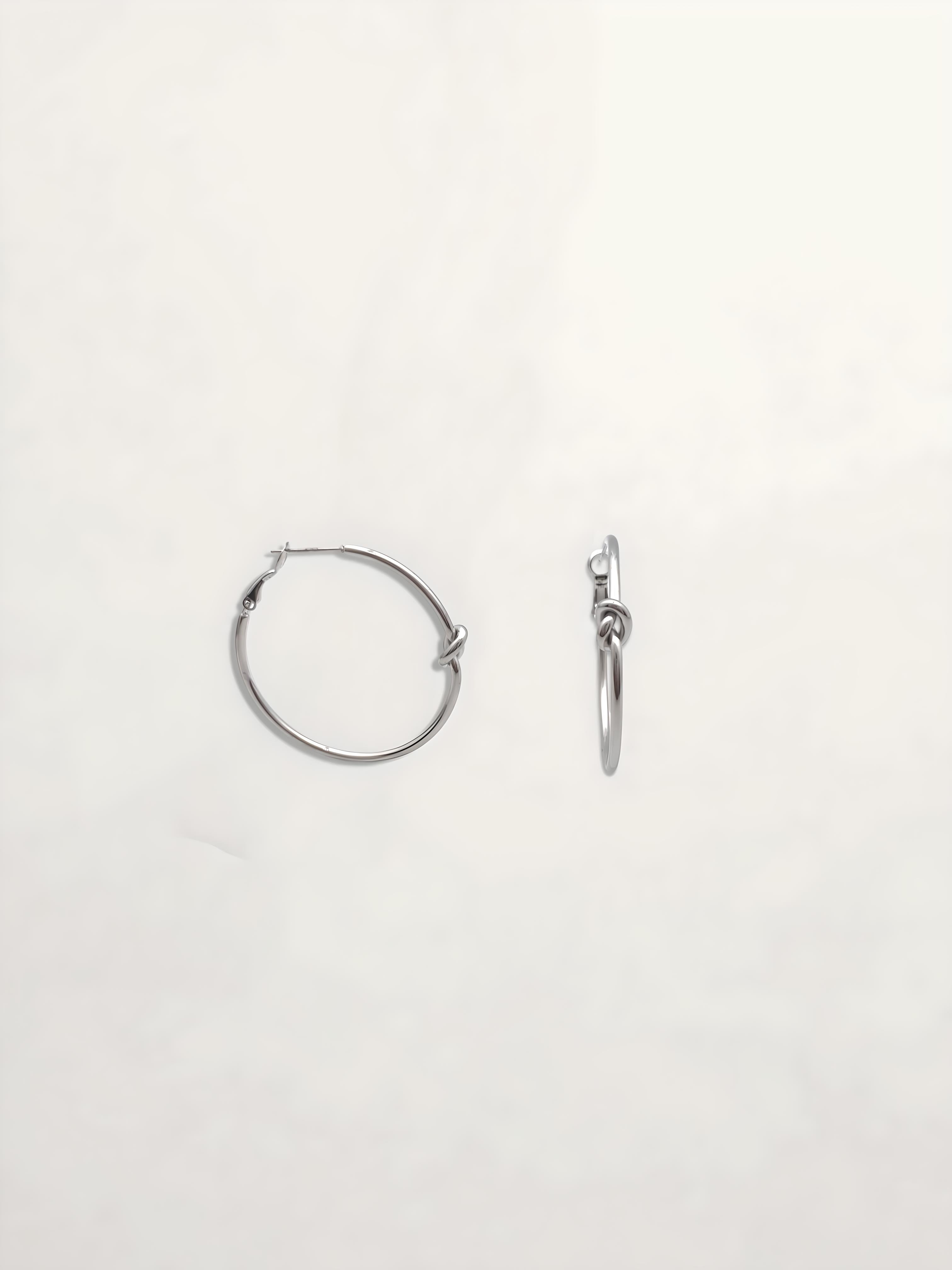 PENDIENTES ARO NUDO 40MM