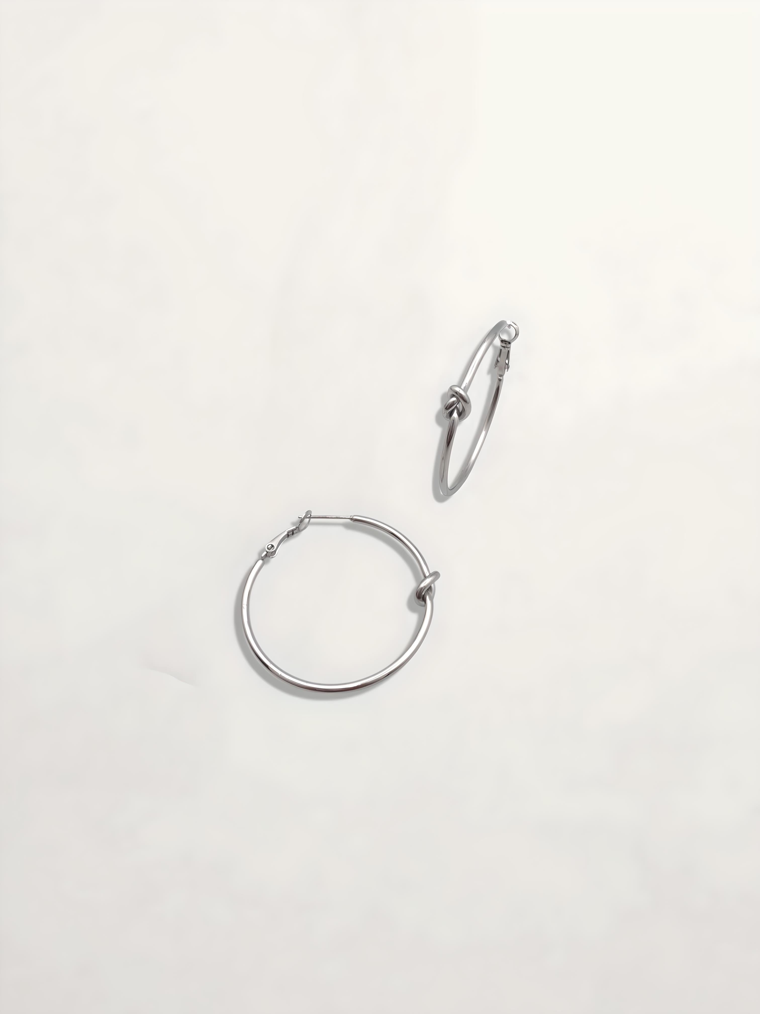 PENDIENTES ARO NUDO 40MM