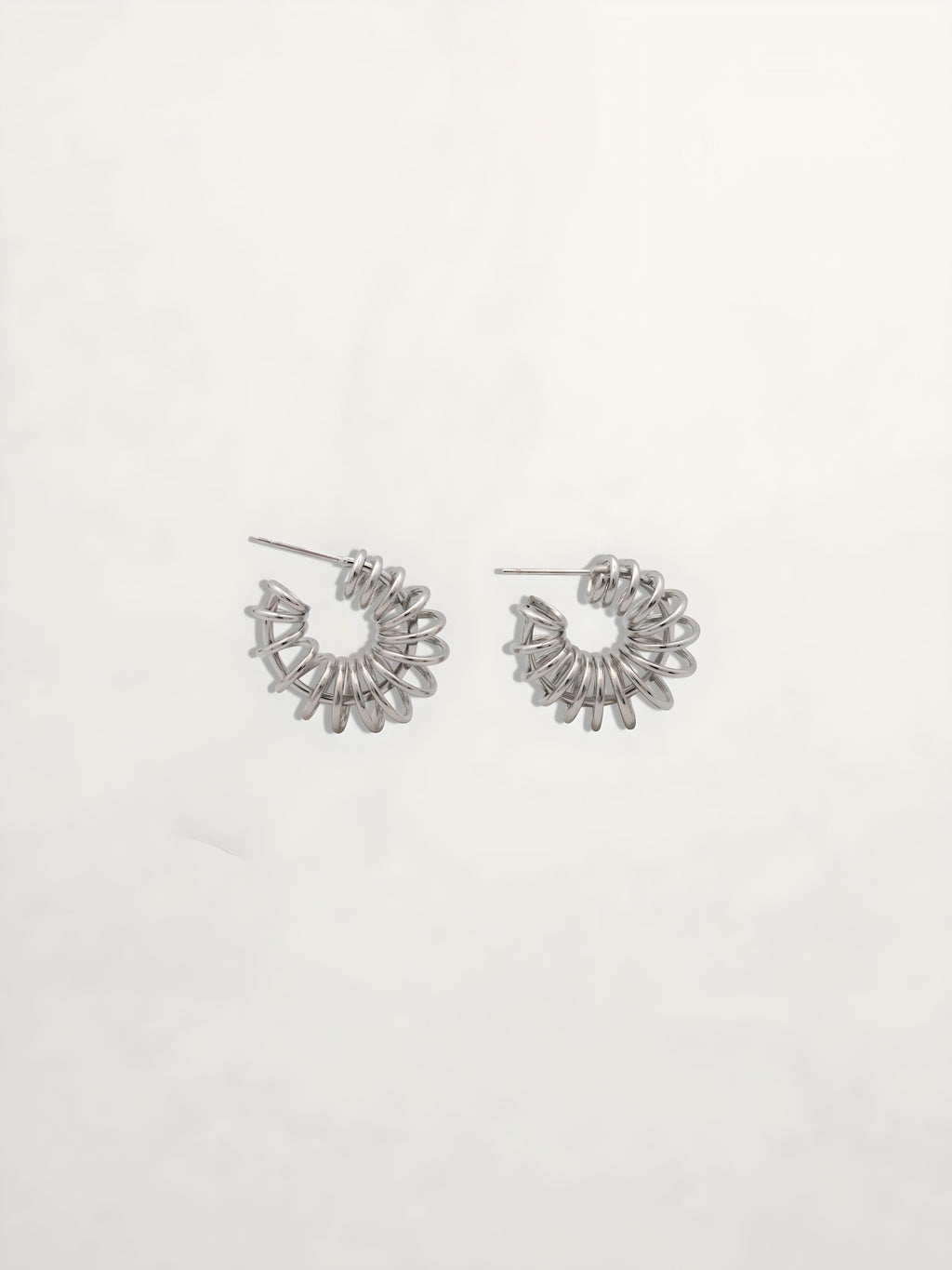 PENDIENTES ARO CABLE ESPIRAL