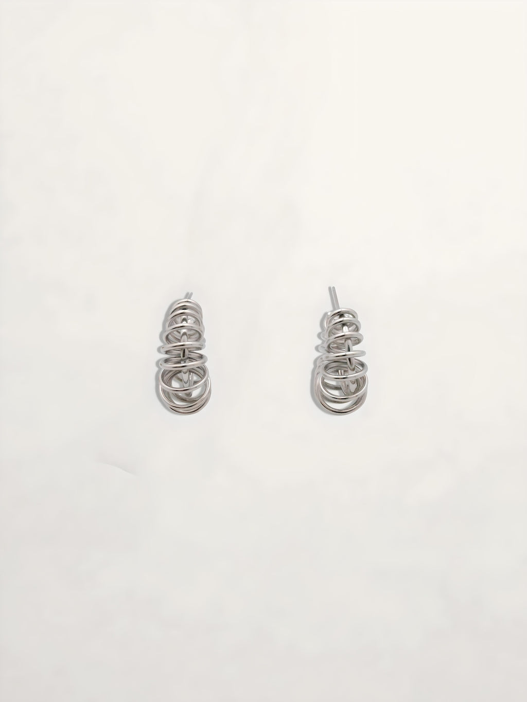 PENDIENTES ARO CABLE ESPIRAL