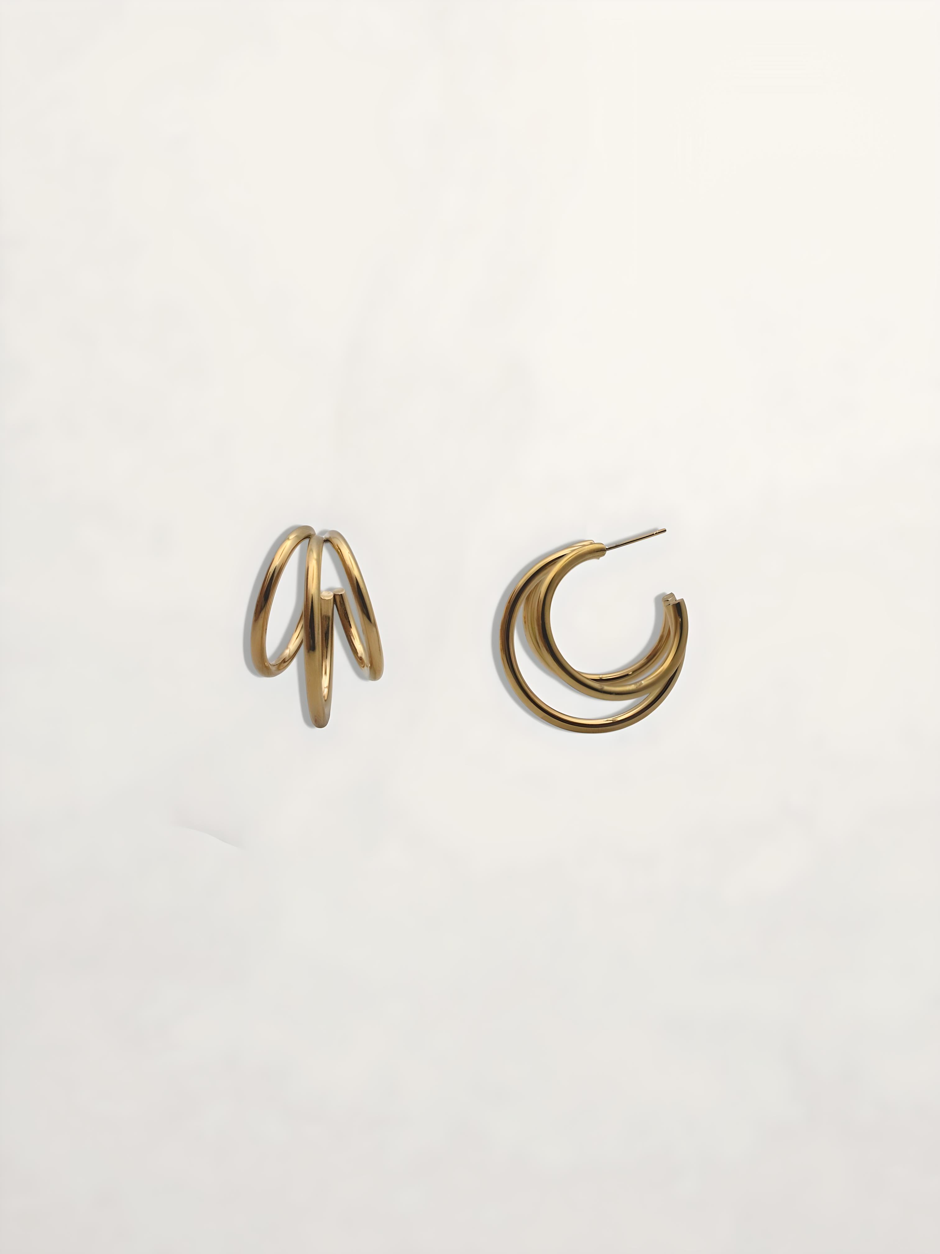 PENDIENTES ARO TRIPLE 30MM