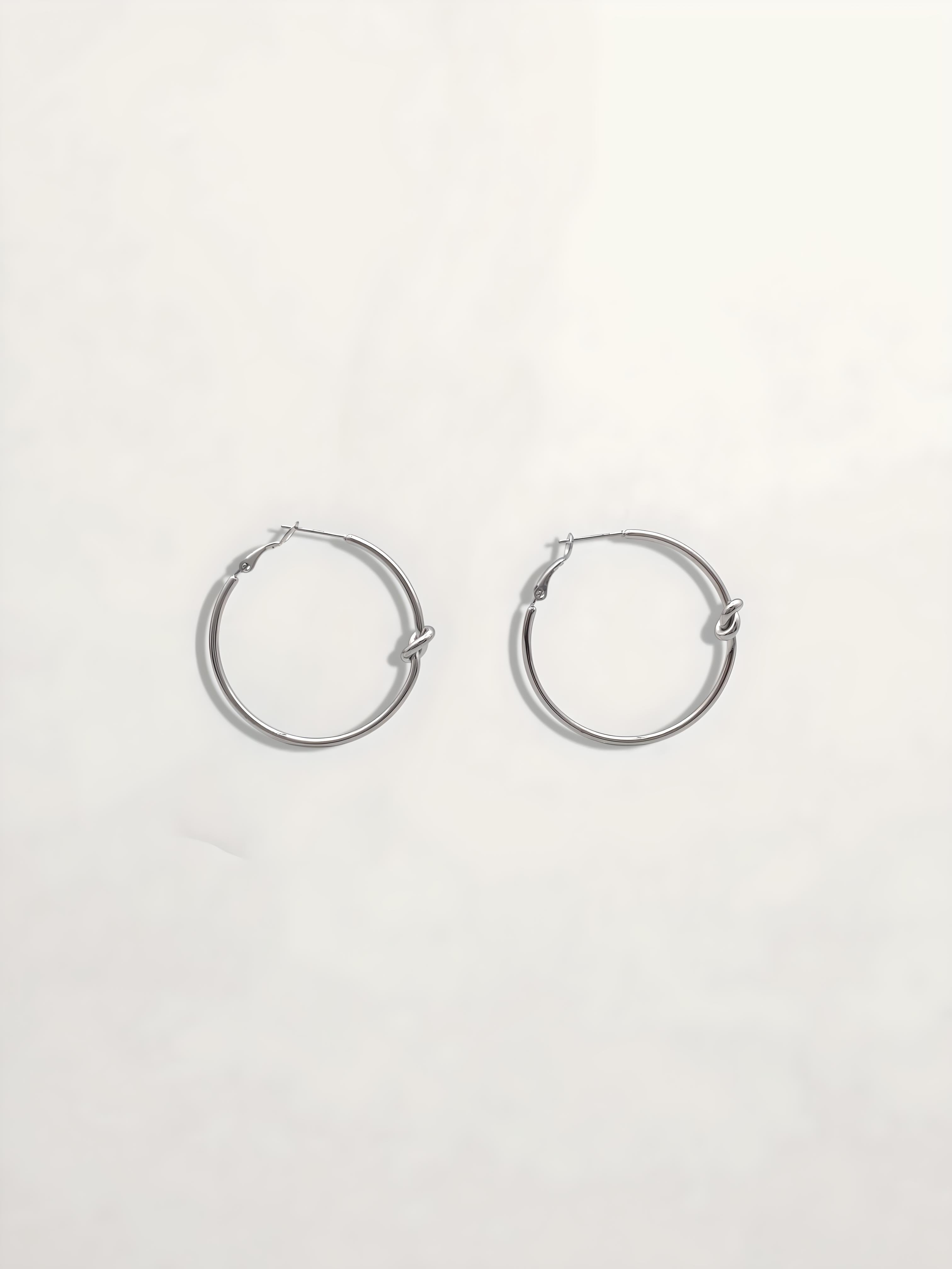 PENDIENTES ARO NUDO 40MM