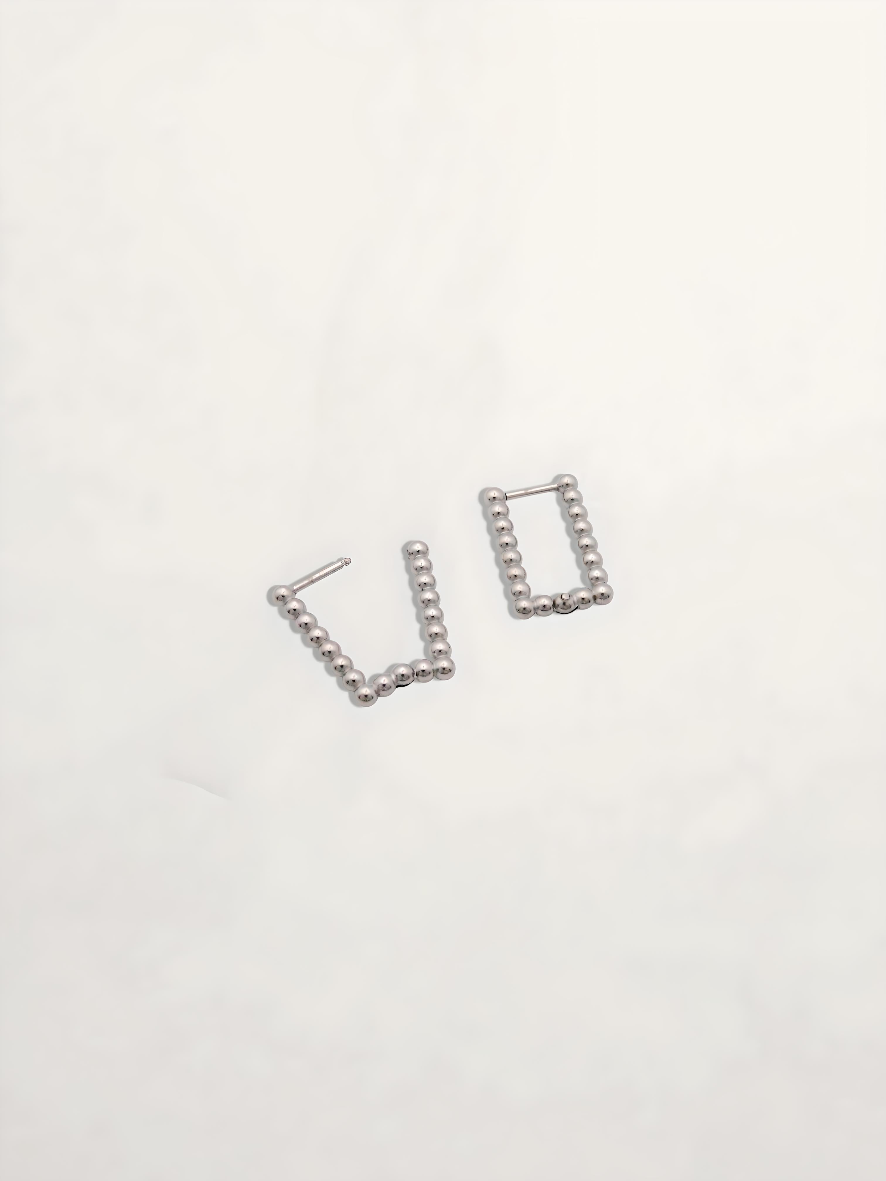 PENDIENTES ARO RECTANGULARES