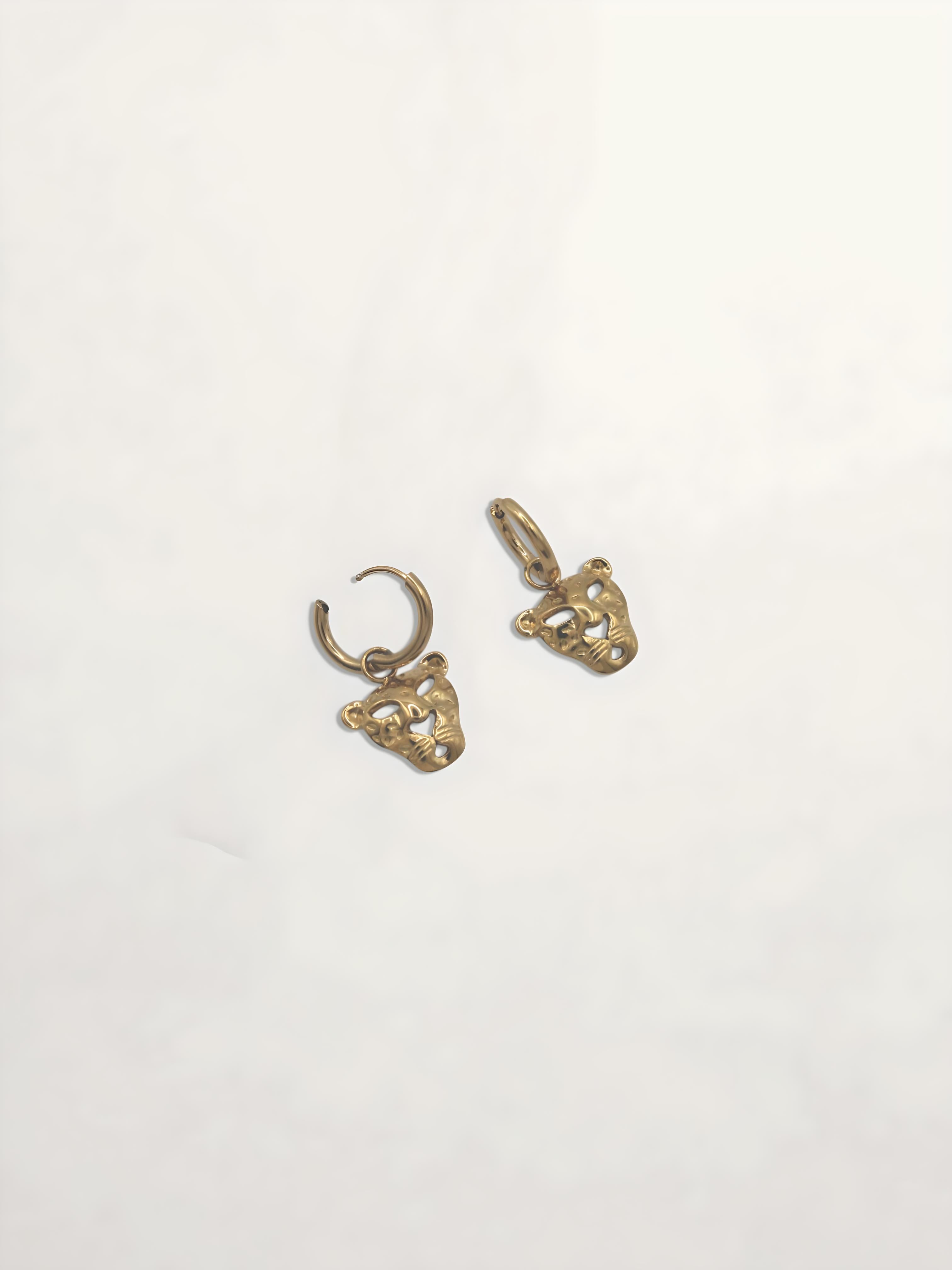 PENDIENTES CARA TIGRE PEQUEÑOS