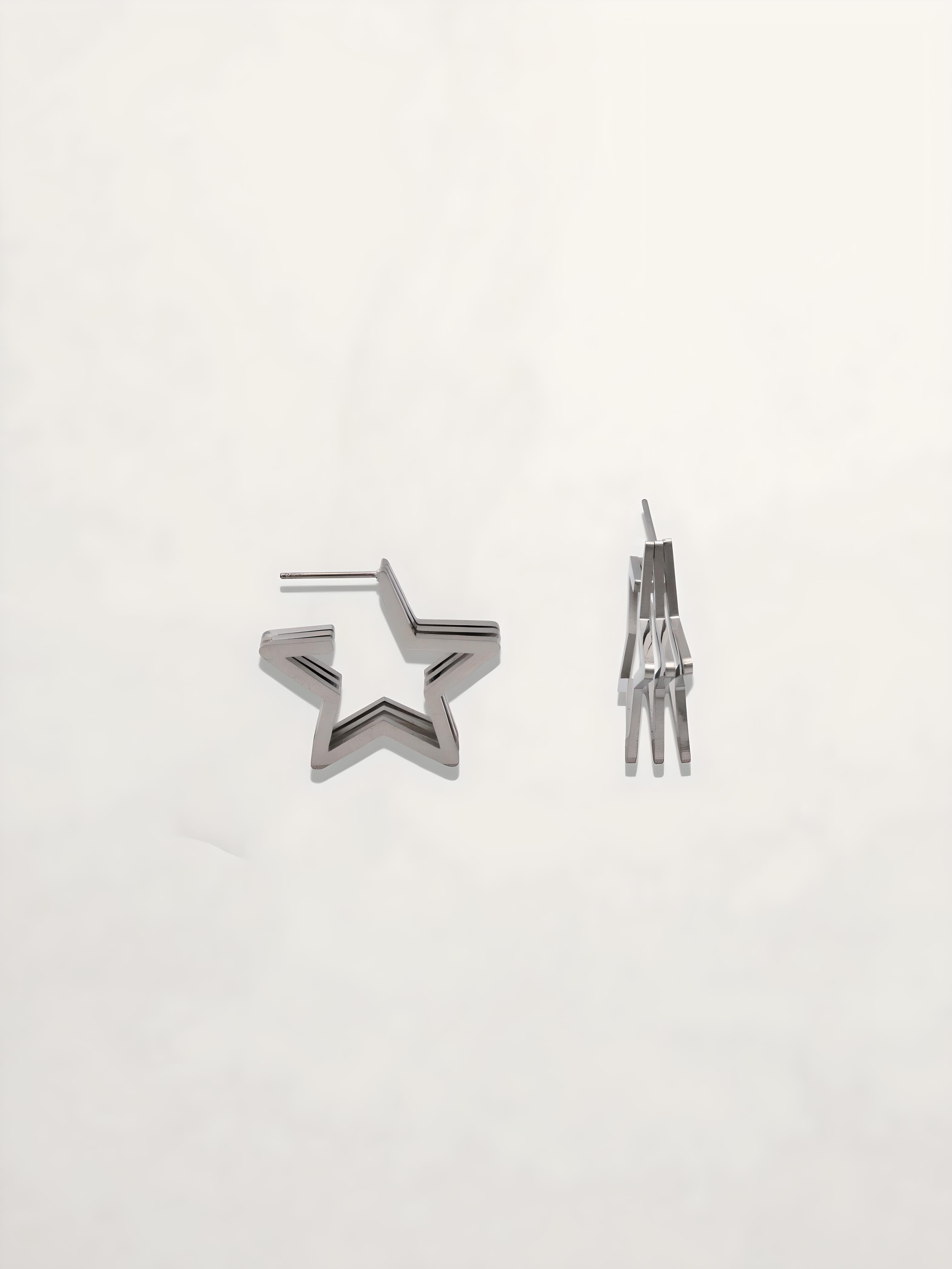PENDIENTES ARO ESTRELLA