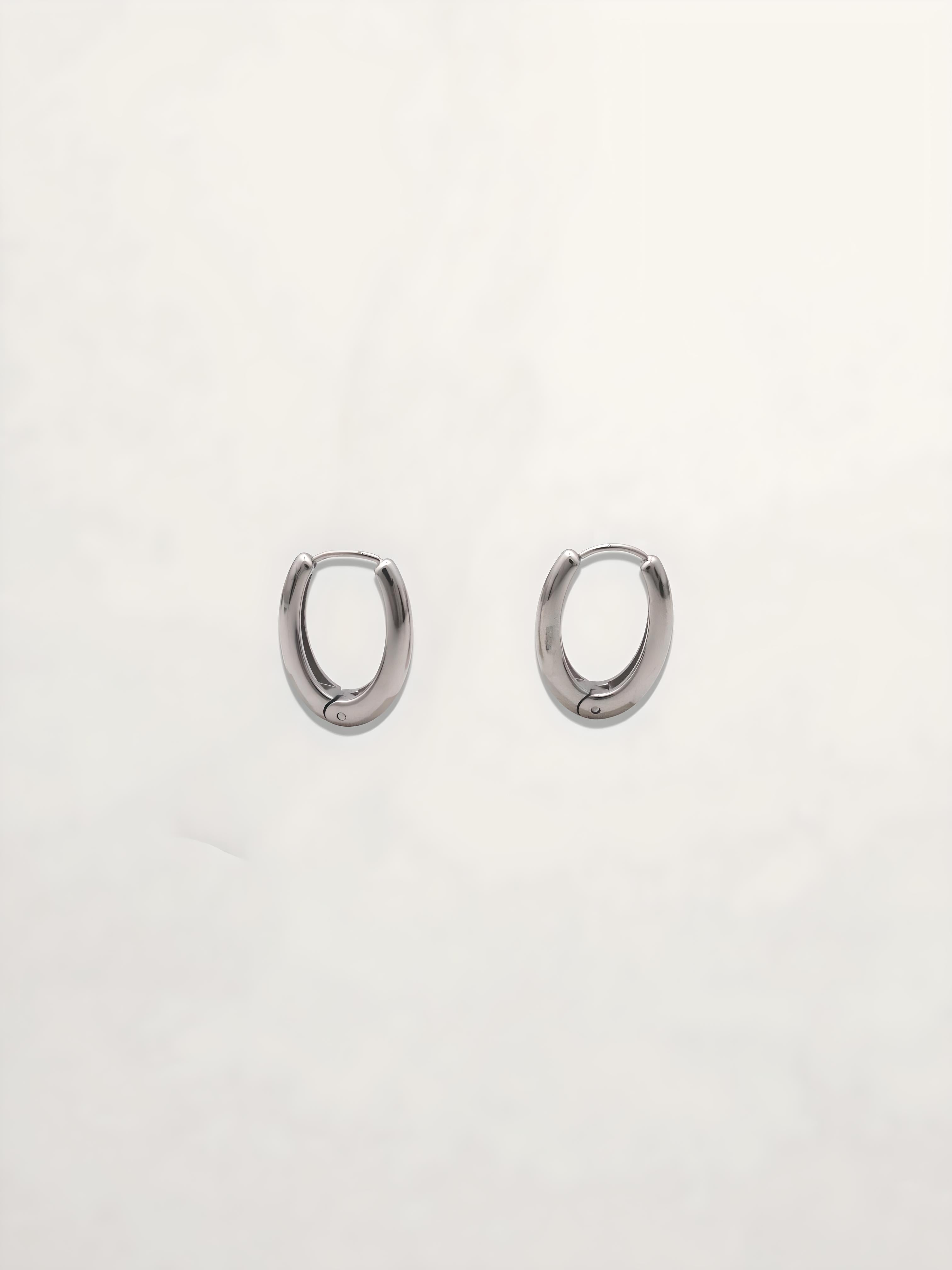 PENDIENTES ARO OVALADO 15MM