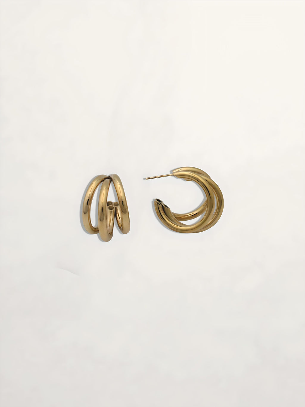 PENDIENTES ARO TRIPLE 23MM