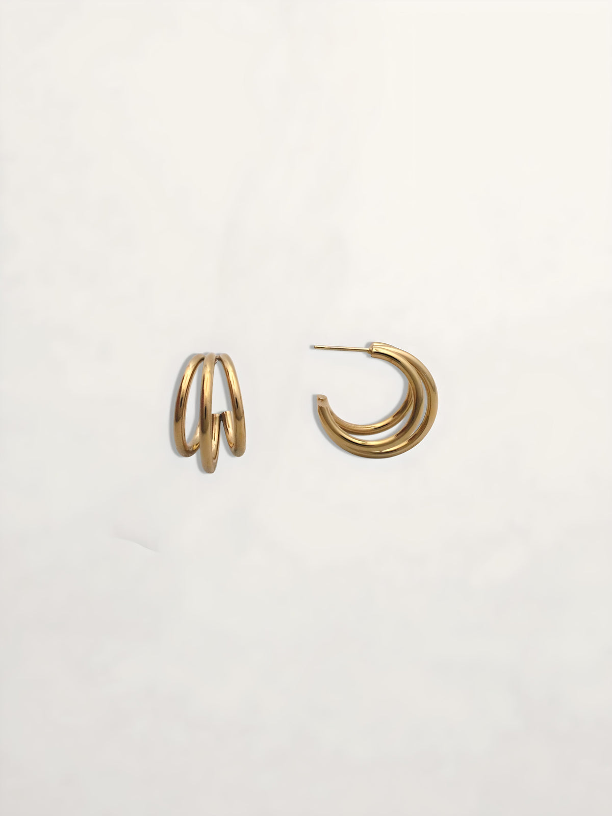 PENDIENTES ARO TRIPLE 18MM