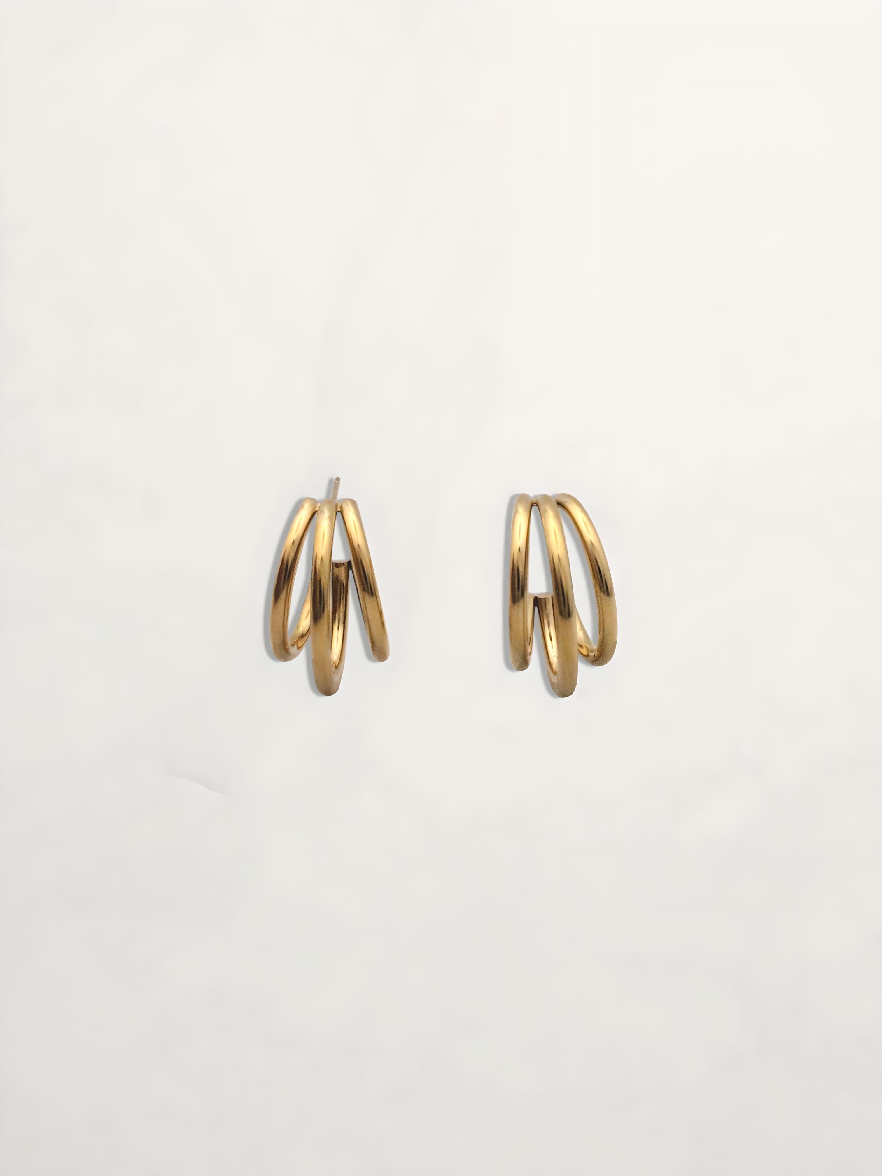 PENDIENTES ARO TRIPLE 18MM