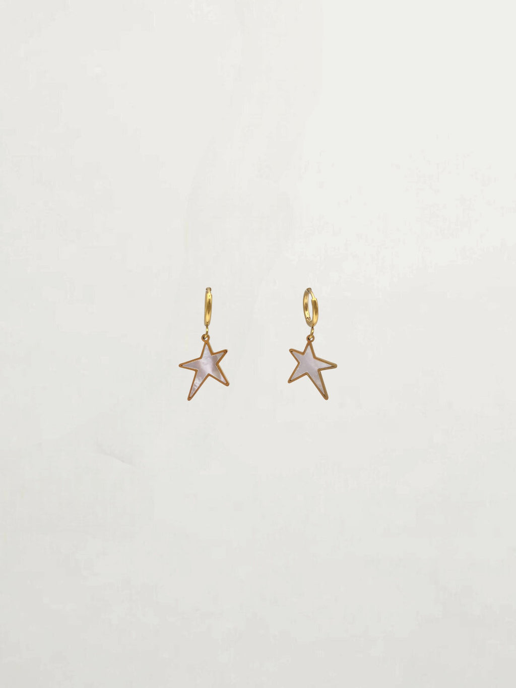 PENDIENTES ESTRELLA NACAR PEQUEÑOS