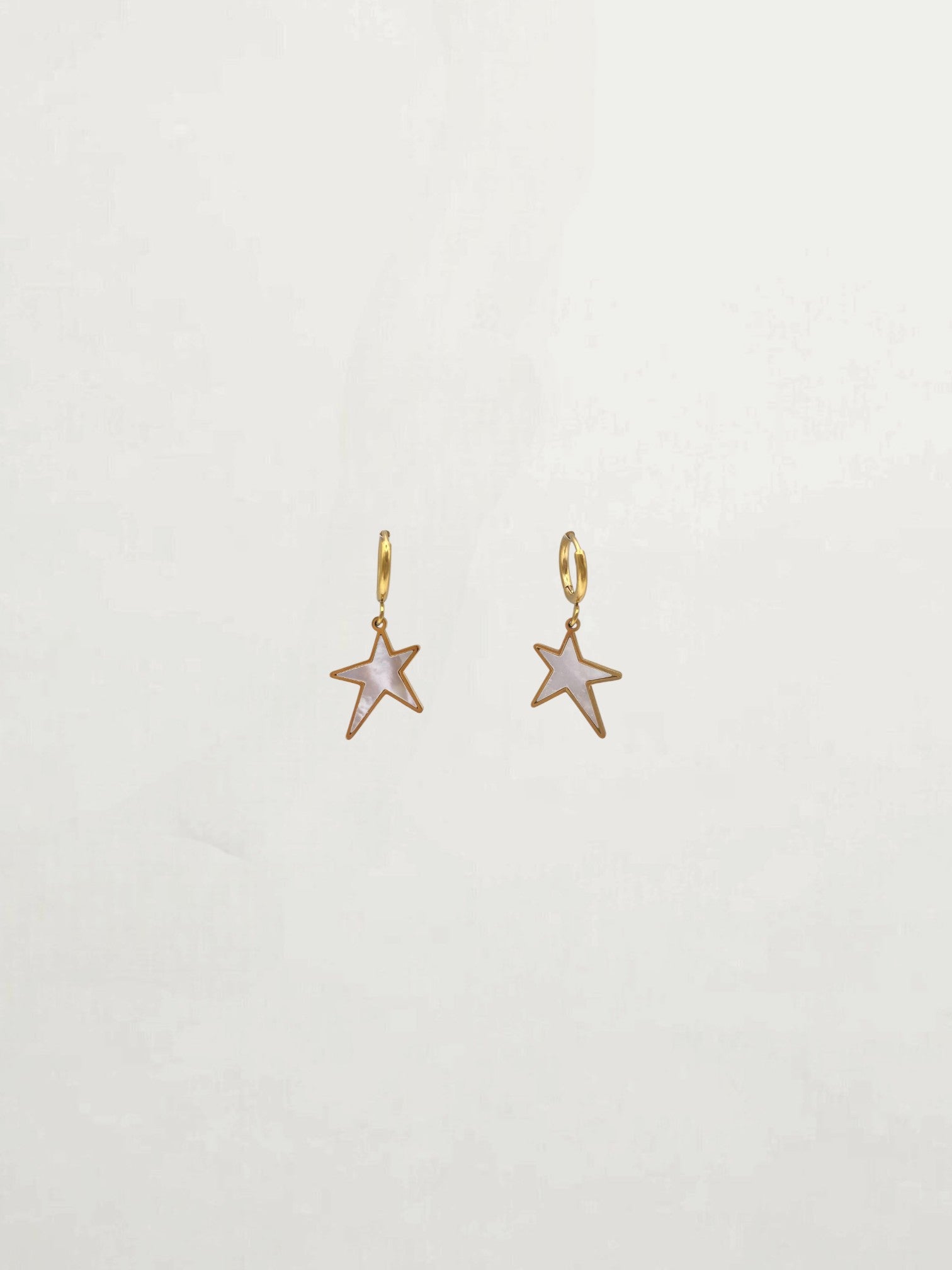 PENDIENTES ESTRELLA NACAR PEQUEÑOS