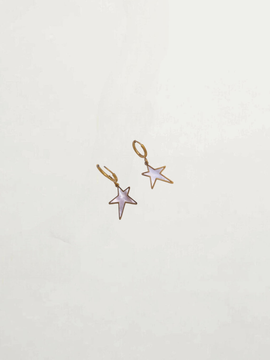 PENDIENTES ESTRELLA NACAR PEQUEÑOS