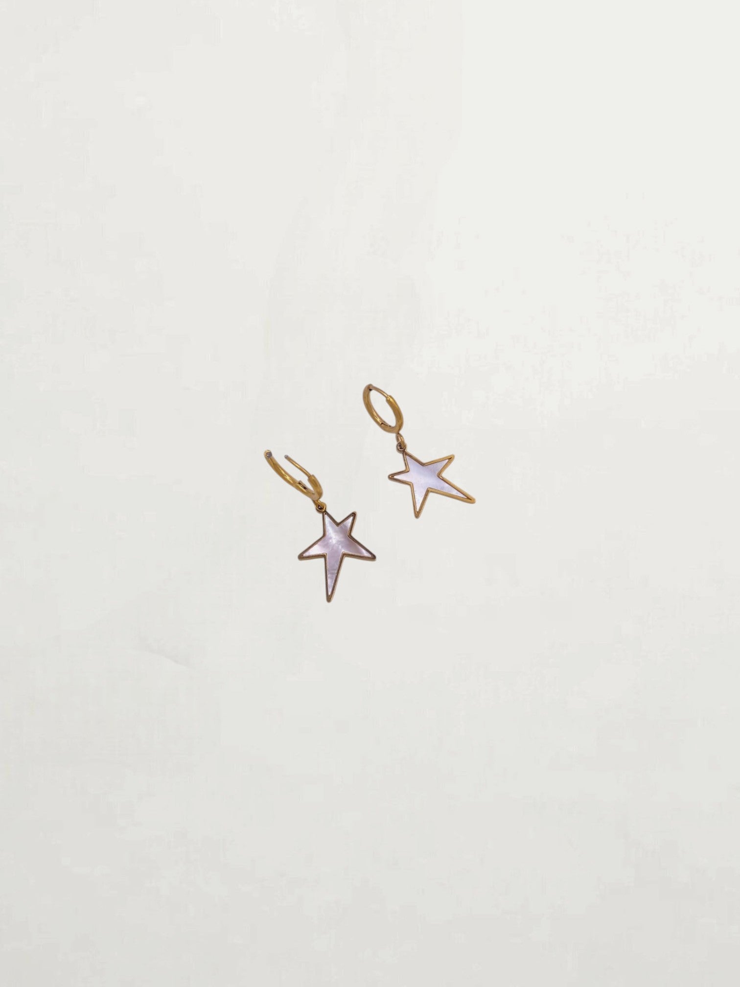 PENDIENTES ESTRELLA NACAR PEQUEÑOS