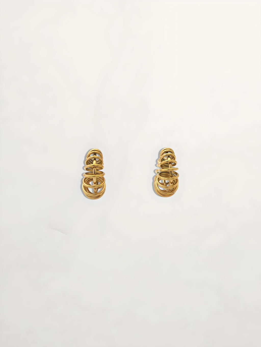 PENDIENTES ARO CABLE ESPIRAL