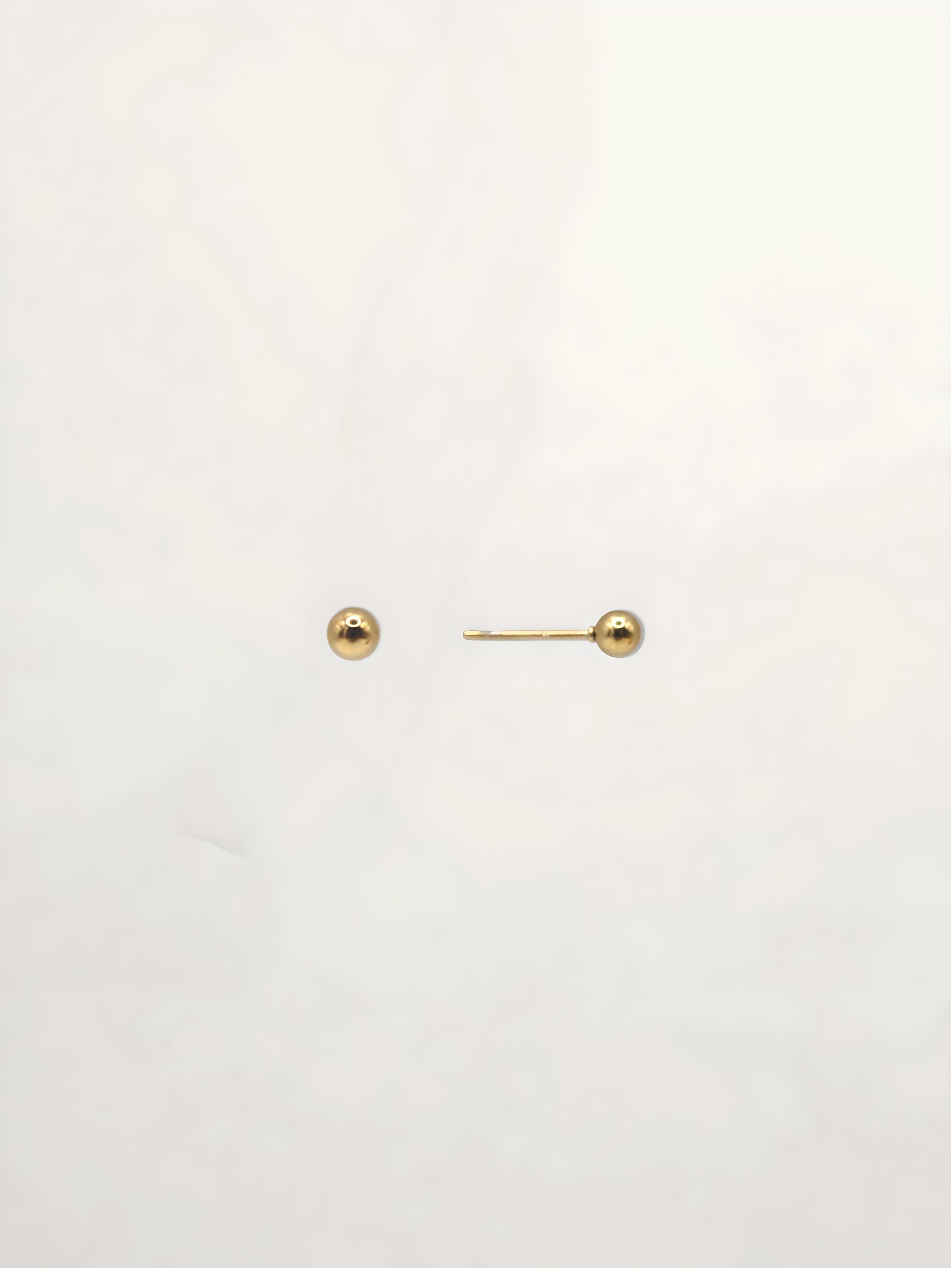 PENDIENTES PERLAS ACERO INOXIDABLE PEQUEÑAS