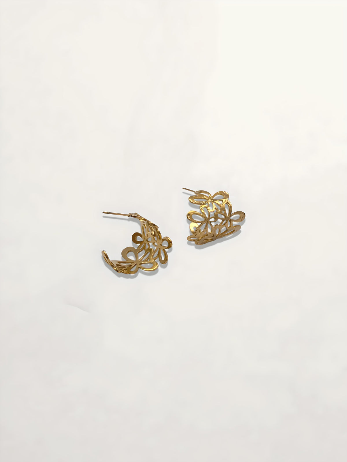 PENDIENTES AROS FLORES