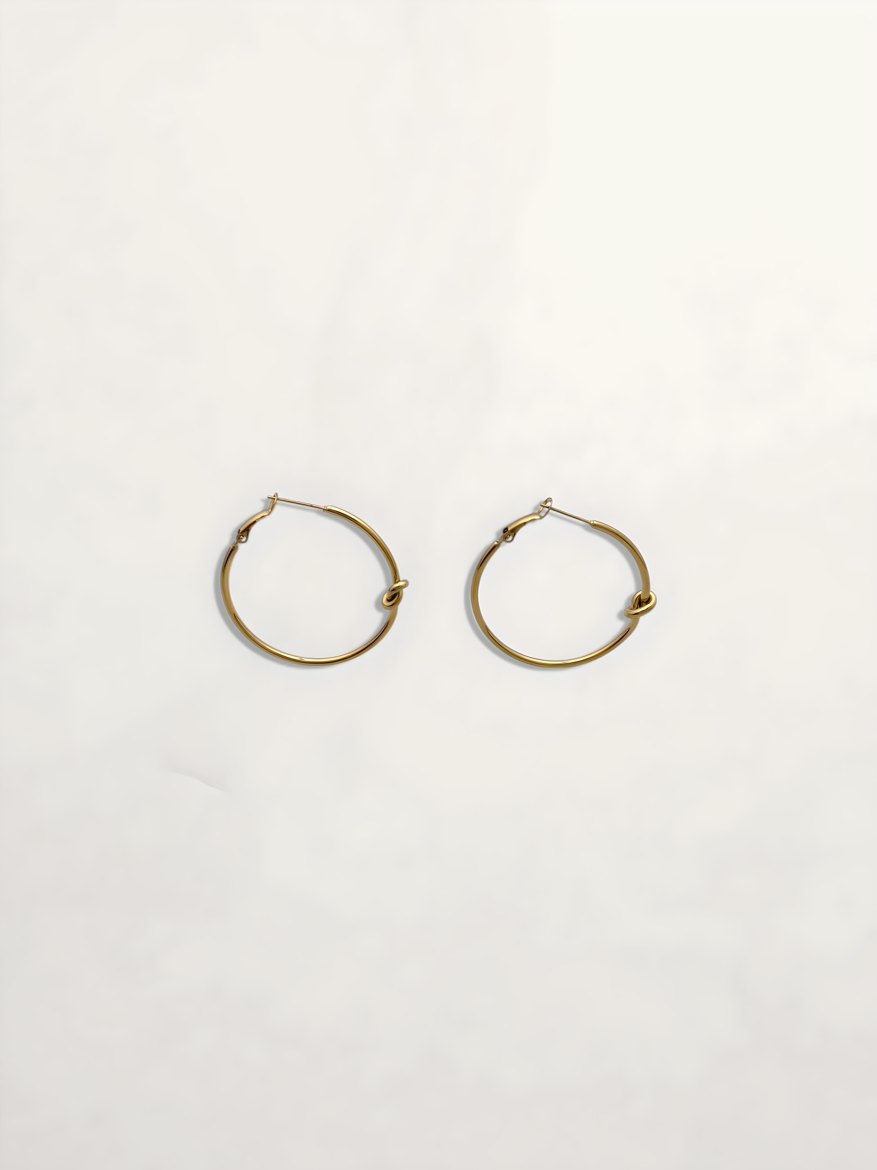 PENDIENTES ARO NUDO 40MM