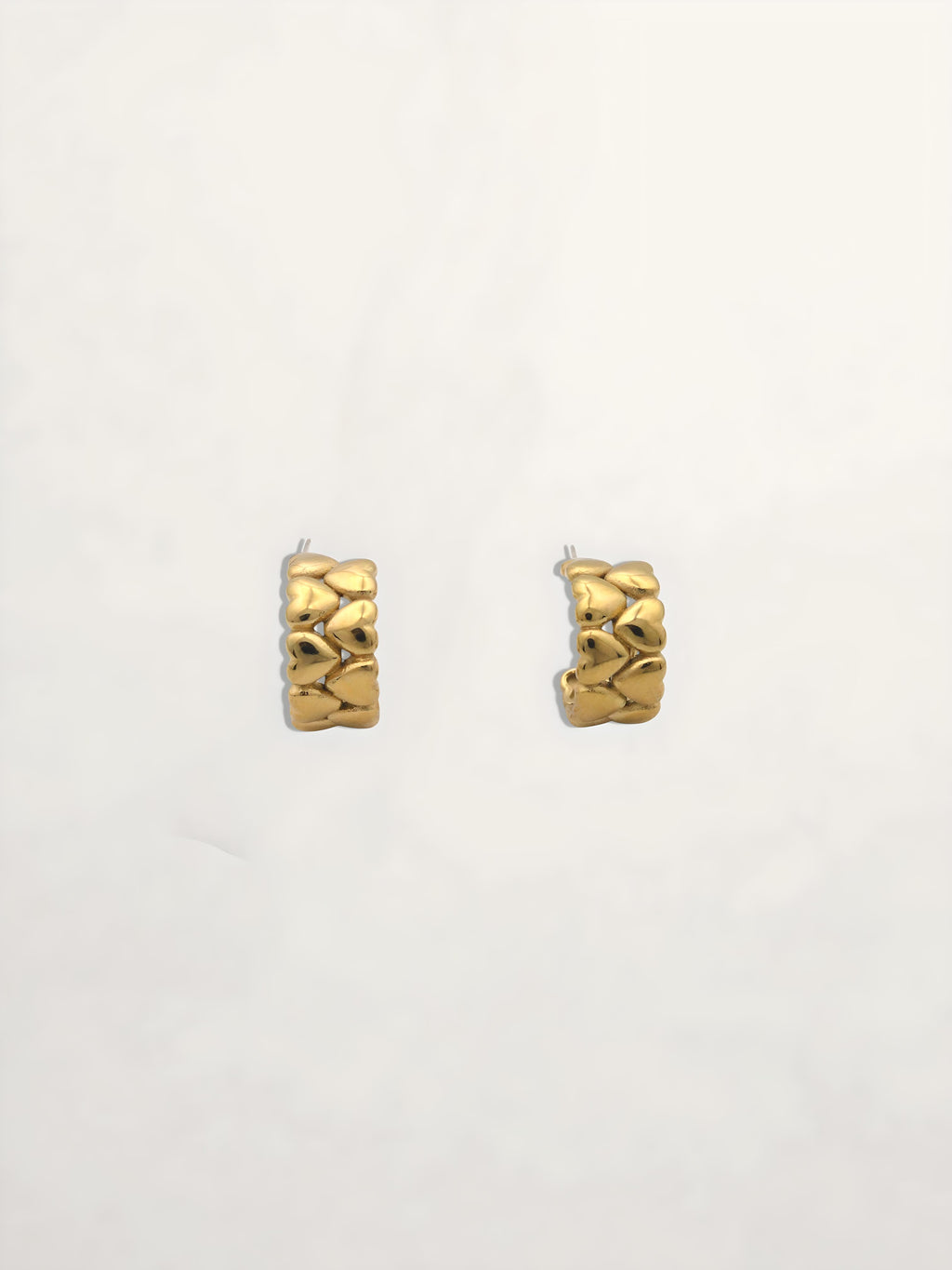 PENDIENTES ARO GRABADO CORAZON