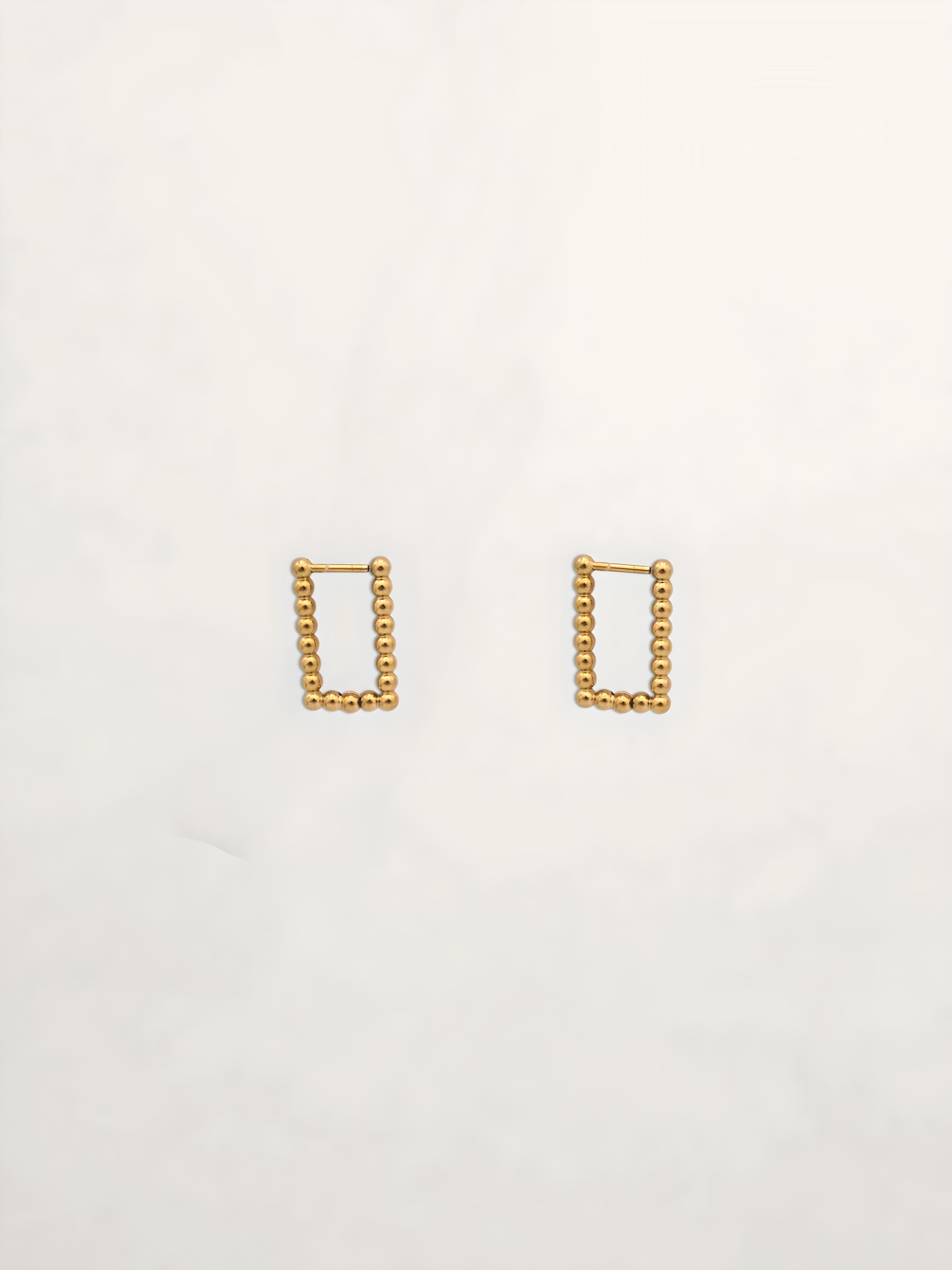 PENDIENTES ARO RECTANGULARES