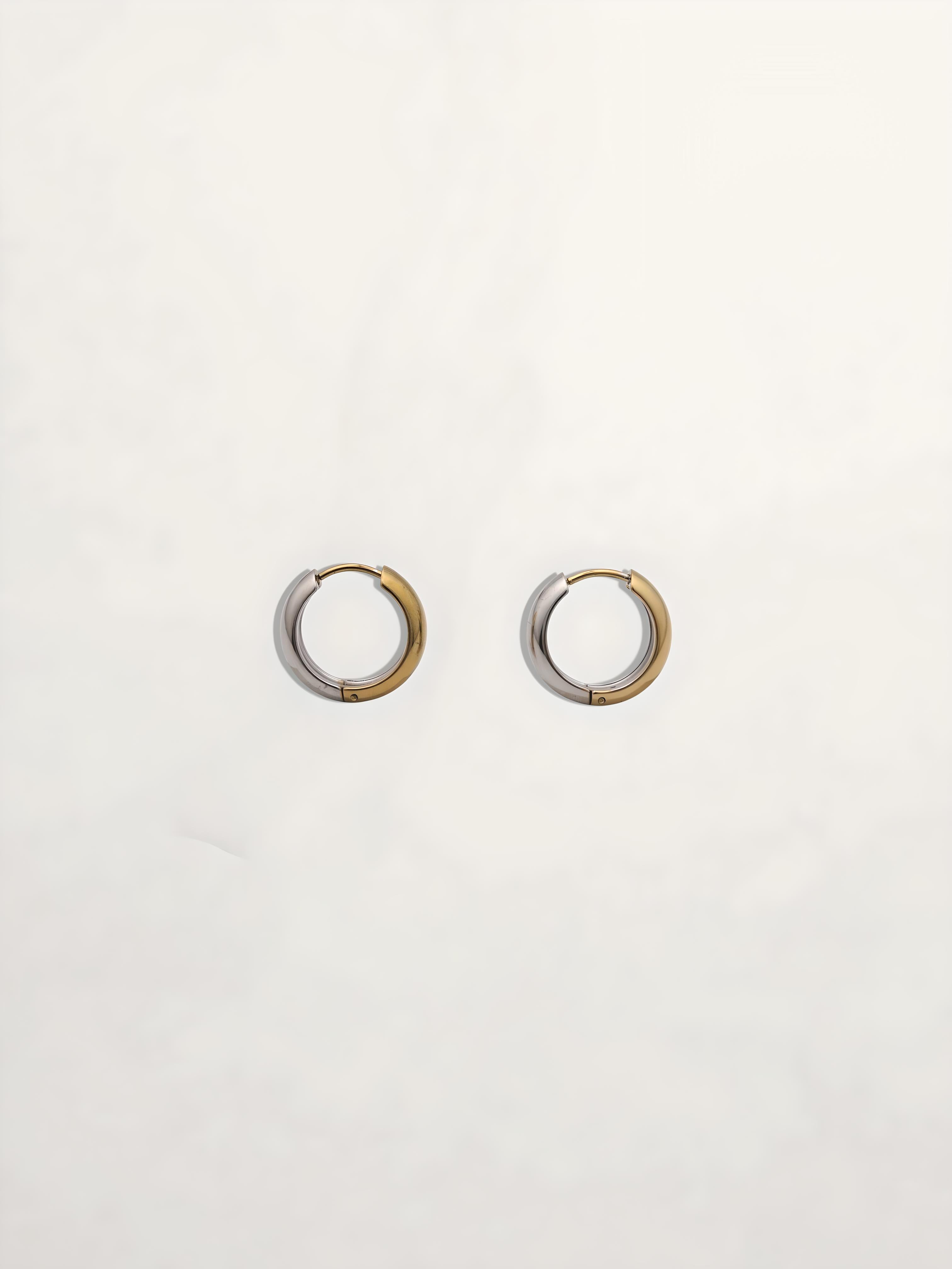PENDIENTES ARO BICOLOR 12MM