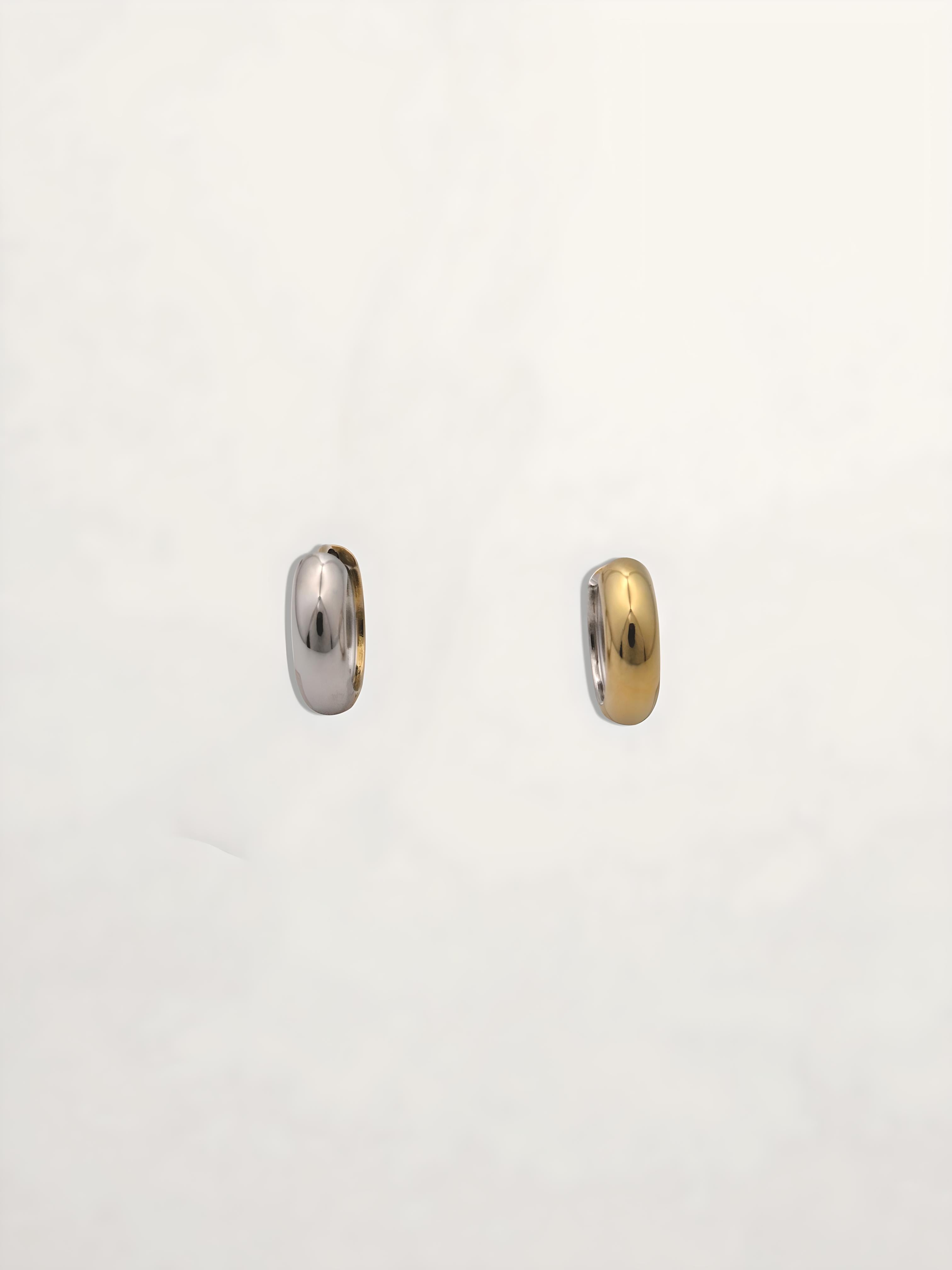 PENDIENTES ARO BICOLOR 12MM