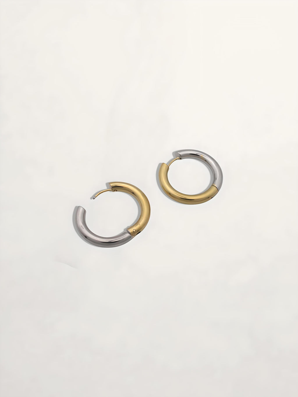 PENDIENTES ARO BICOLOR 18MM