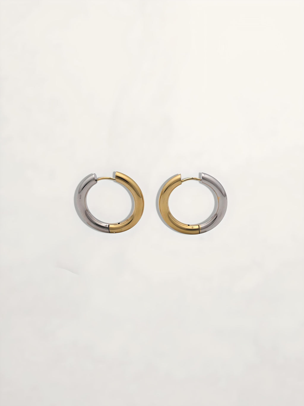 PENDIENTES ARO BICOLOR 18MM