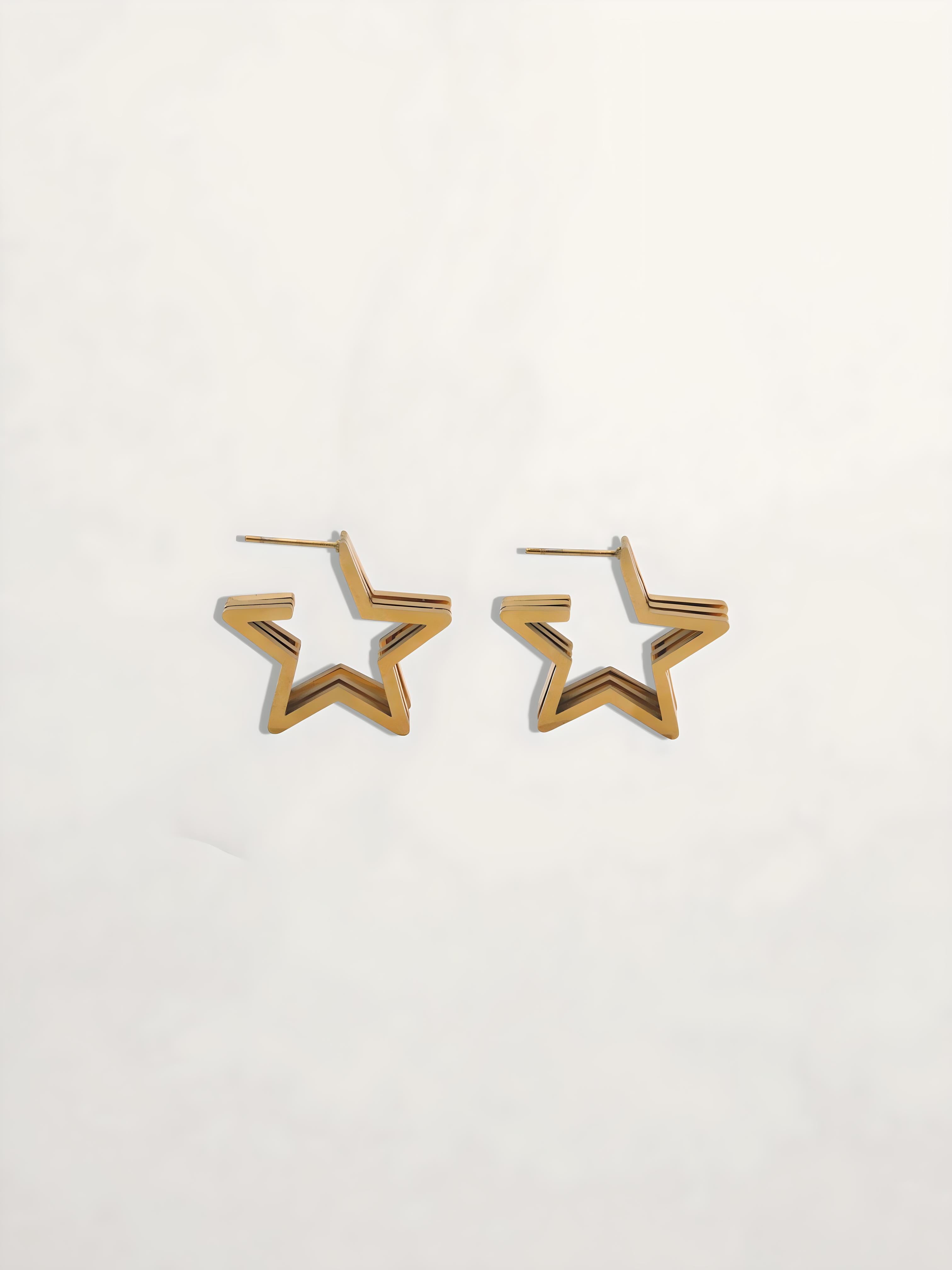 PENDIENTES ARO ESTRELLA