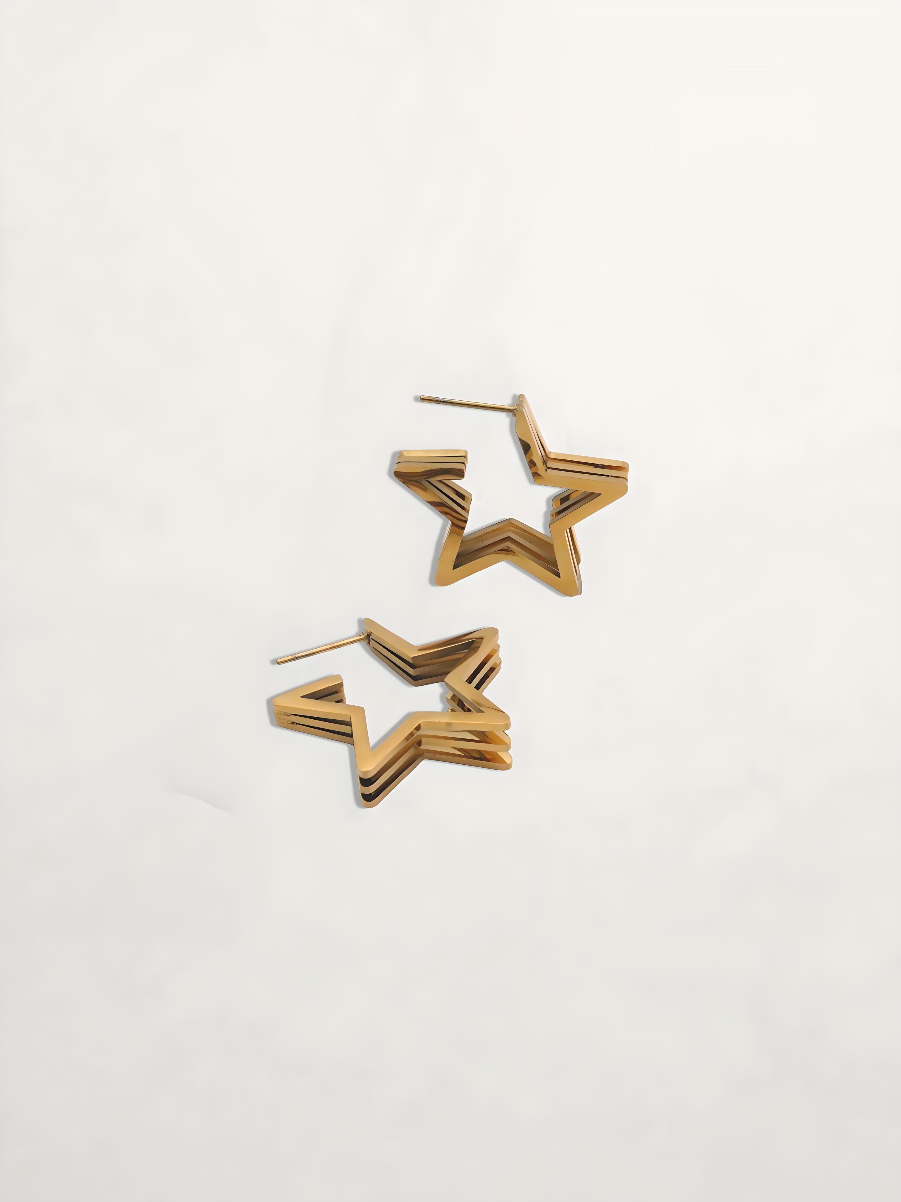 PENDIENTES ARO ESTRELLA