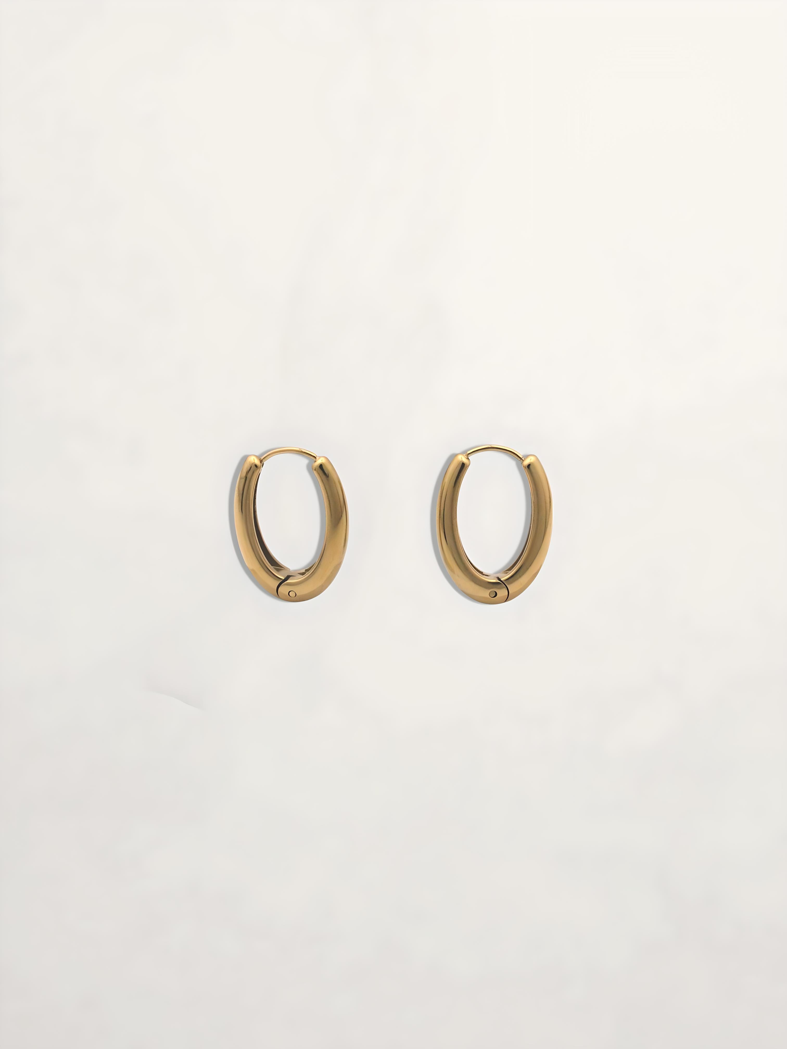PENDIENTES ARO OVALADO 15MM