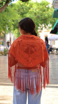 MANTÓN BORDADO FLECO LARGO