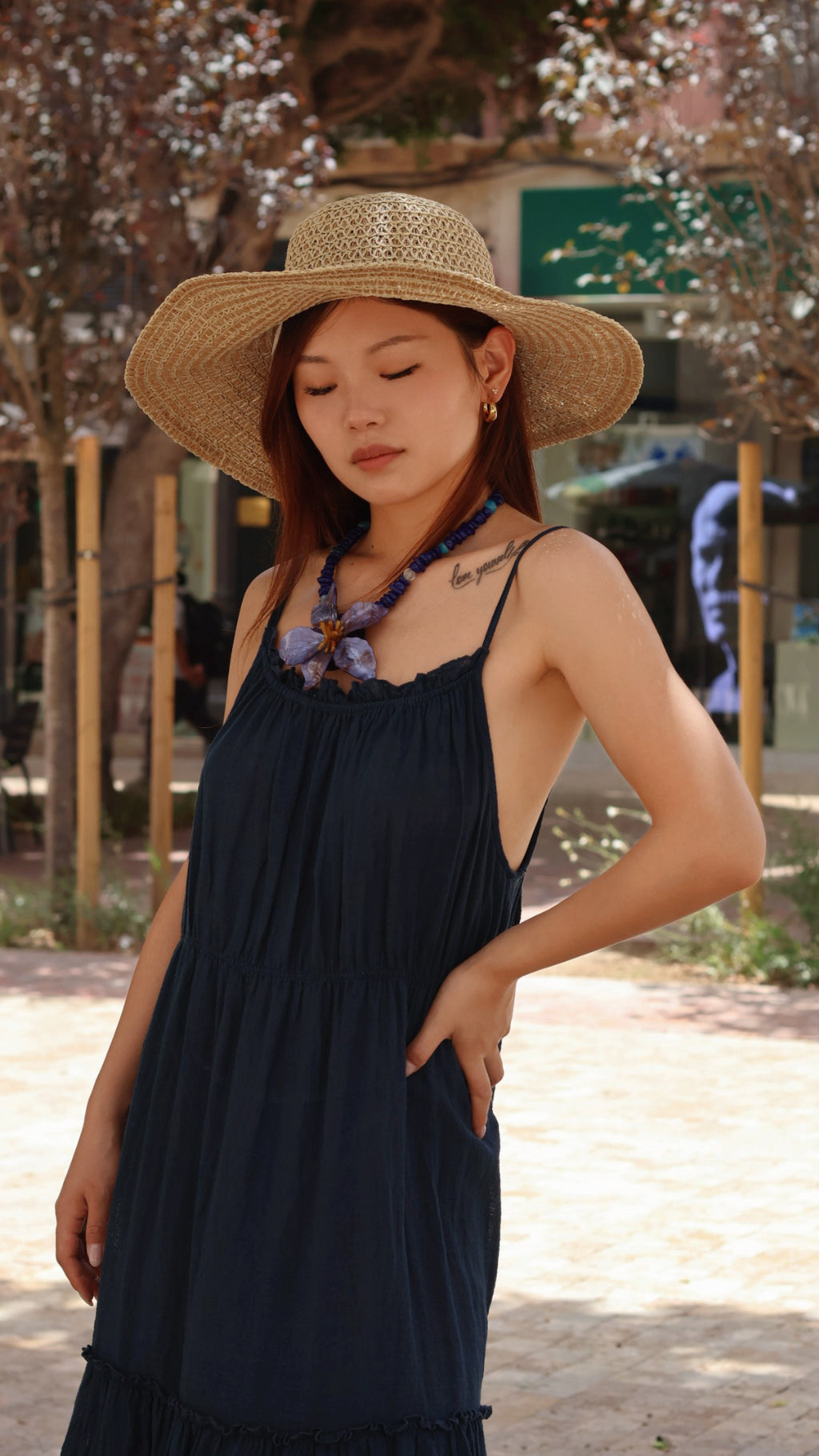 Vestido tirantes garza