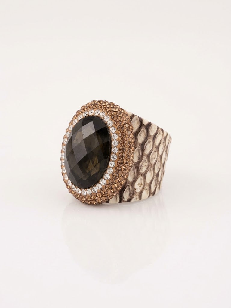 ANILLO CUARZO AHUMADO