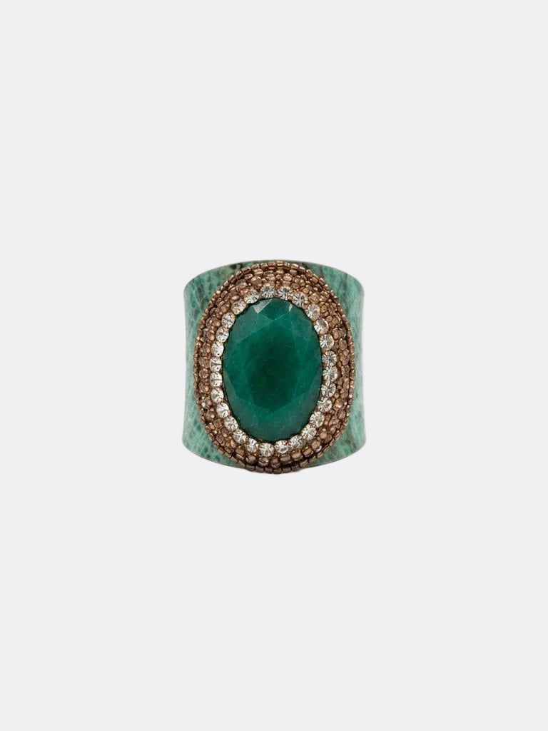 ANILLO CUARZO ESMERALDA