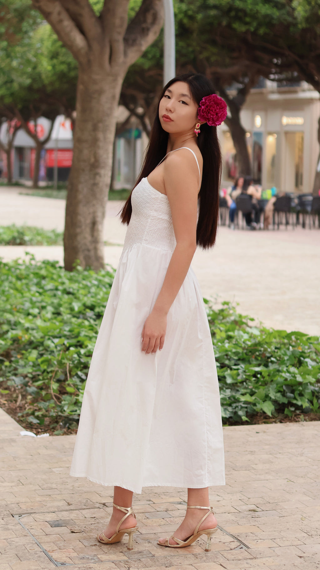 VESTIDO CON FRUNCIDO