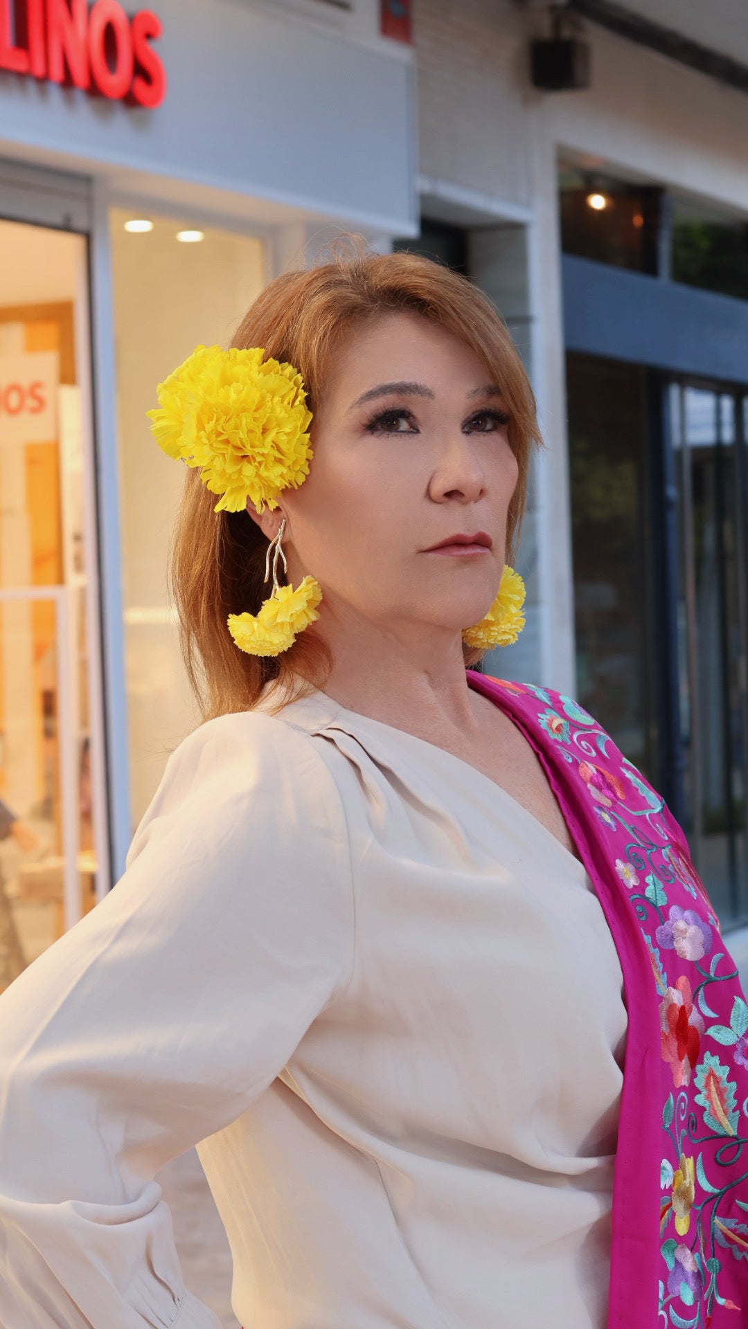 PENDIENTES CLAVEL DE FLAMENCA
