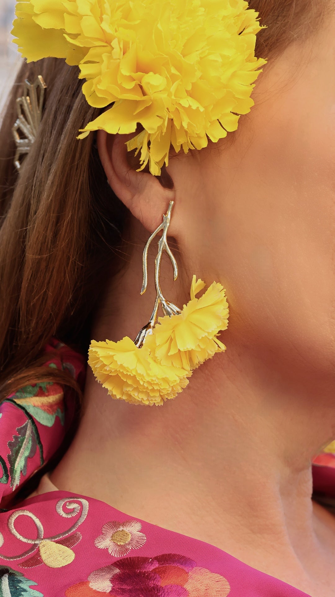 PENDIENTES CLAVEL DE FLAMENCA