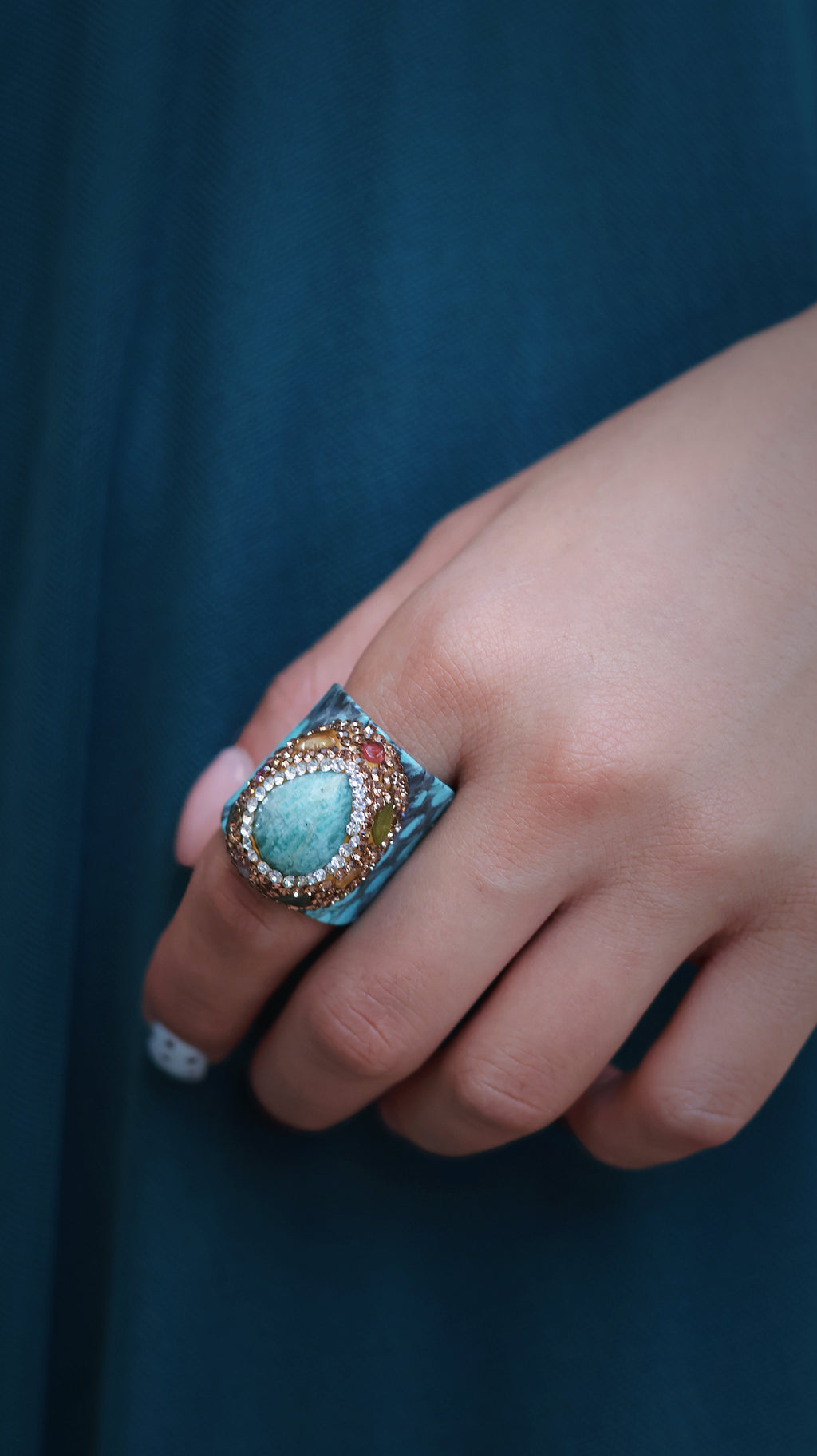 ANILLO CUARZO DRUSA